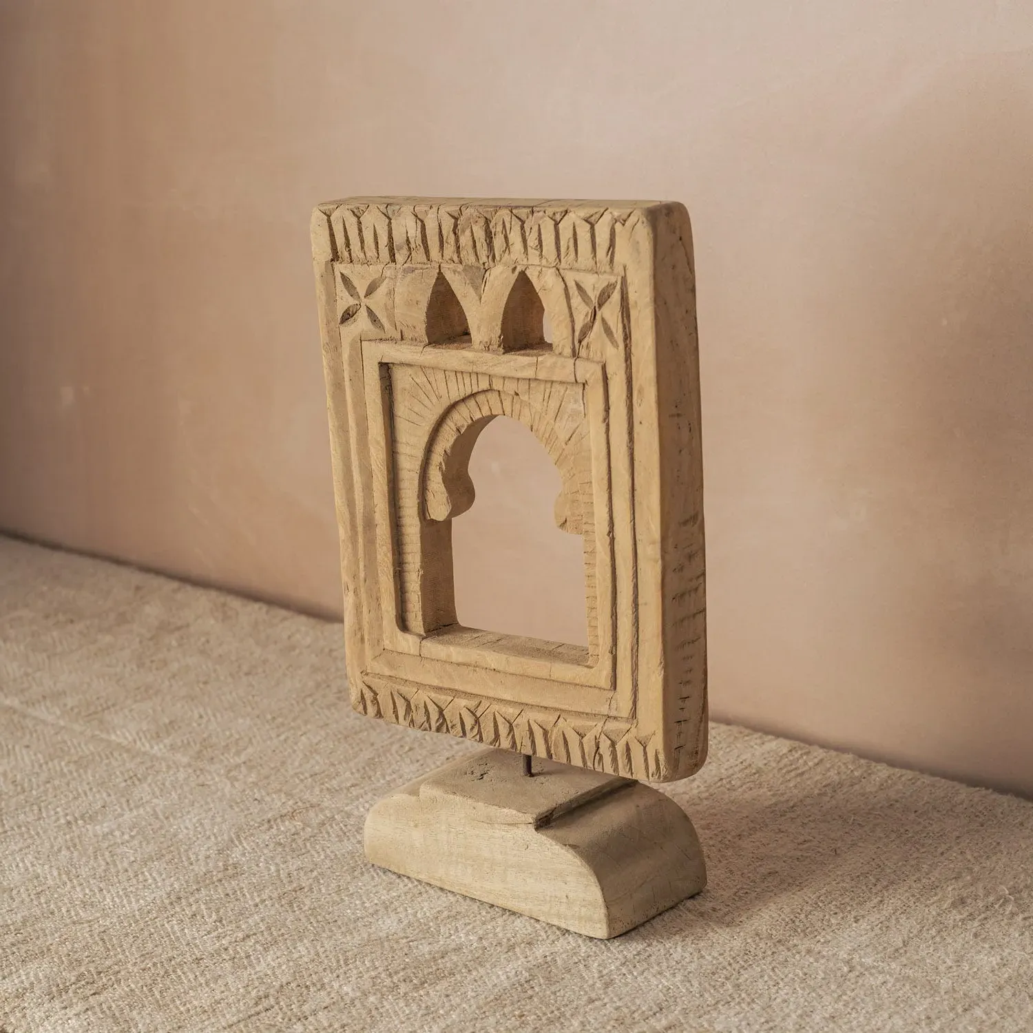 Vintage Carved Panel on Stand I - Wood