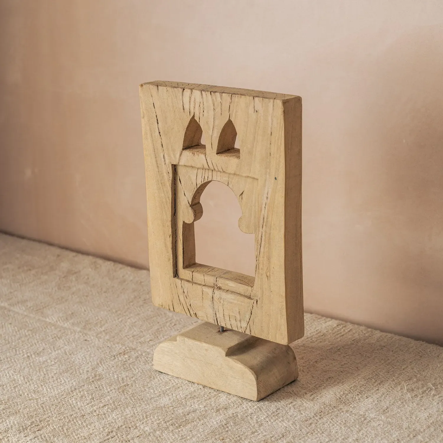 Vintage Carved Panel on Stand II - Wood