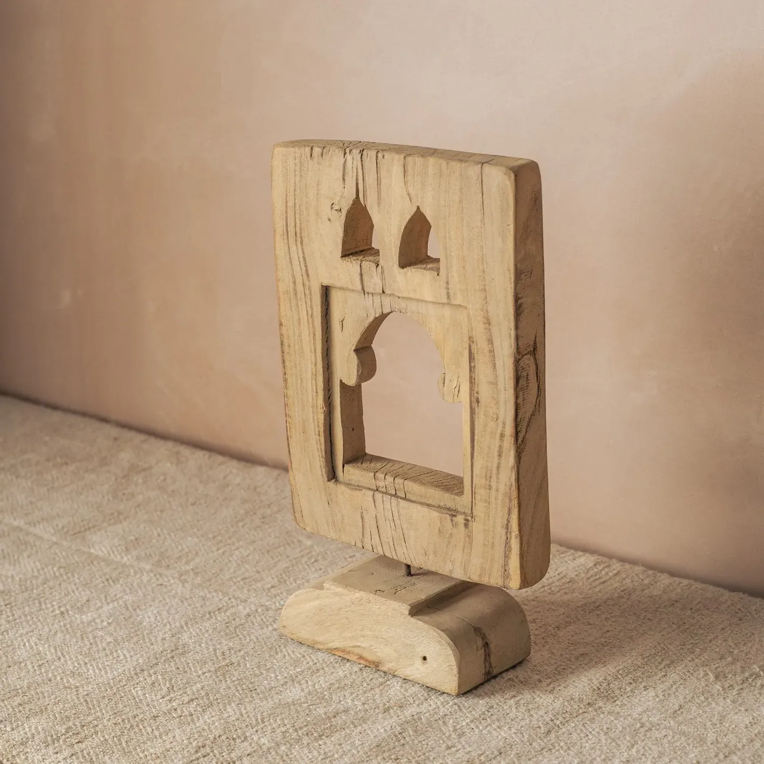 Vintage Carved Panel on Stand II - Wood