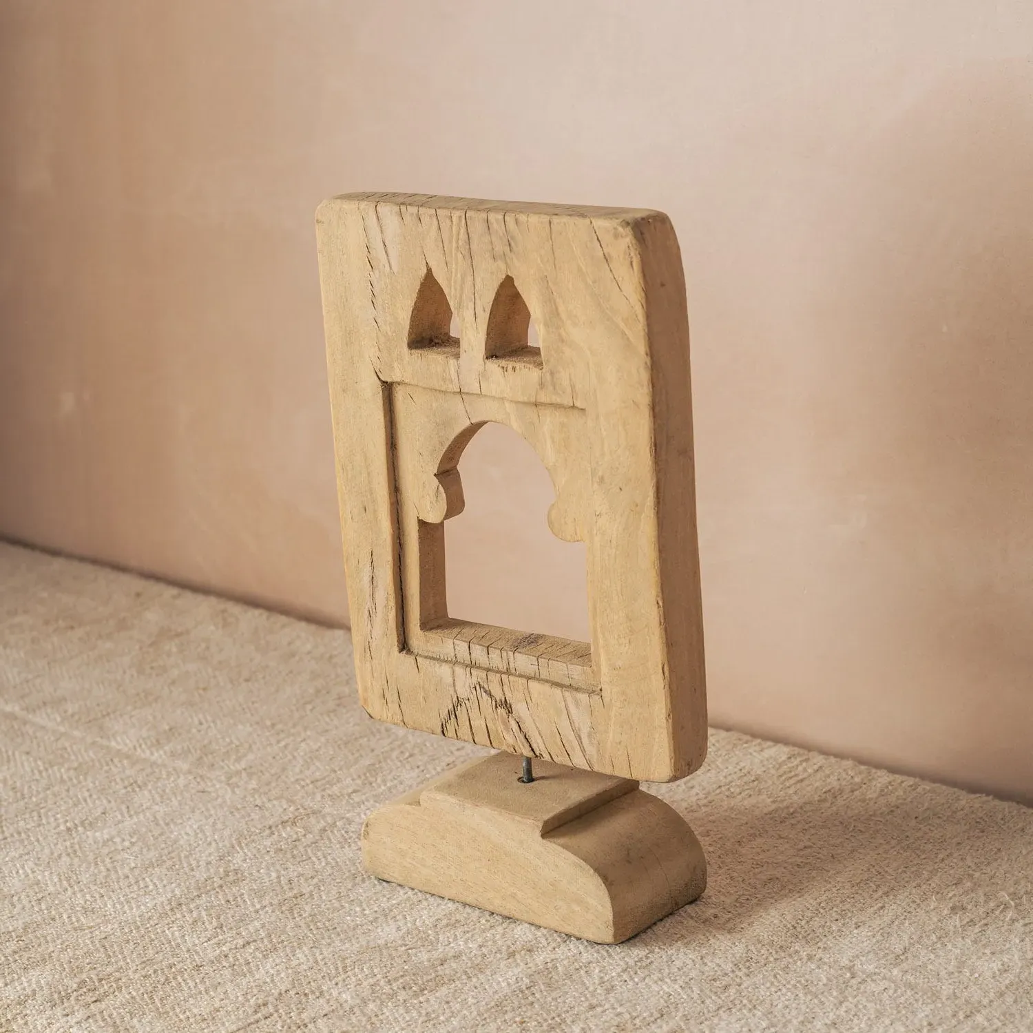 Vintage Carved Panel on Stand III - Wood