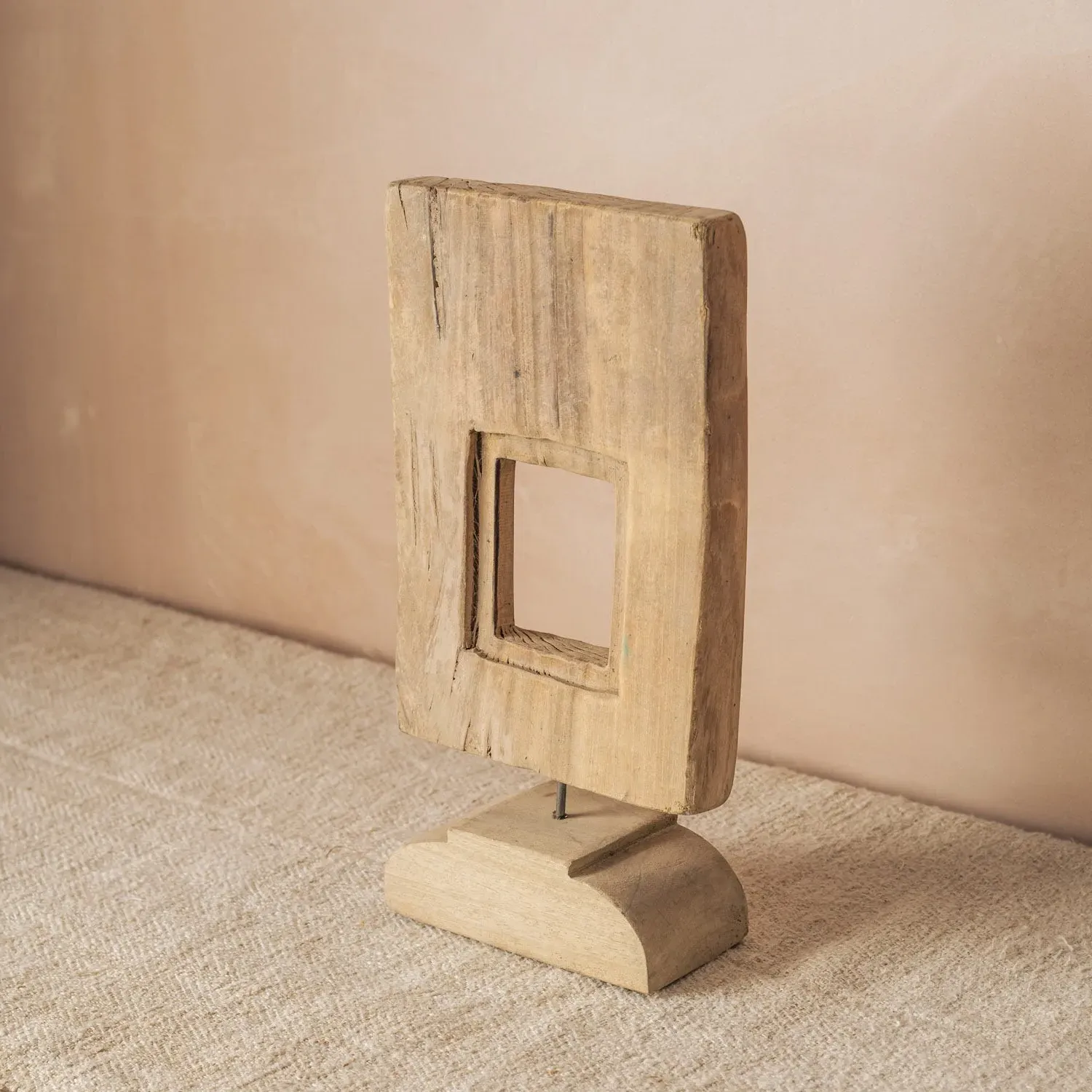 Vintage Carved Panel on Stand IV - Wood