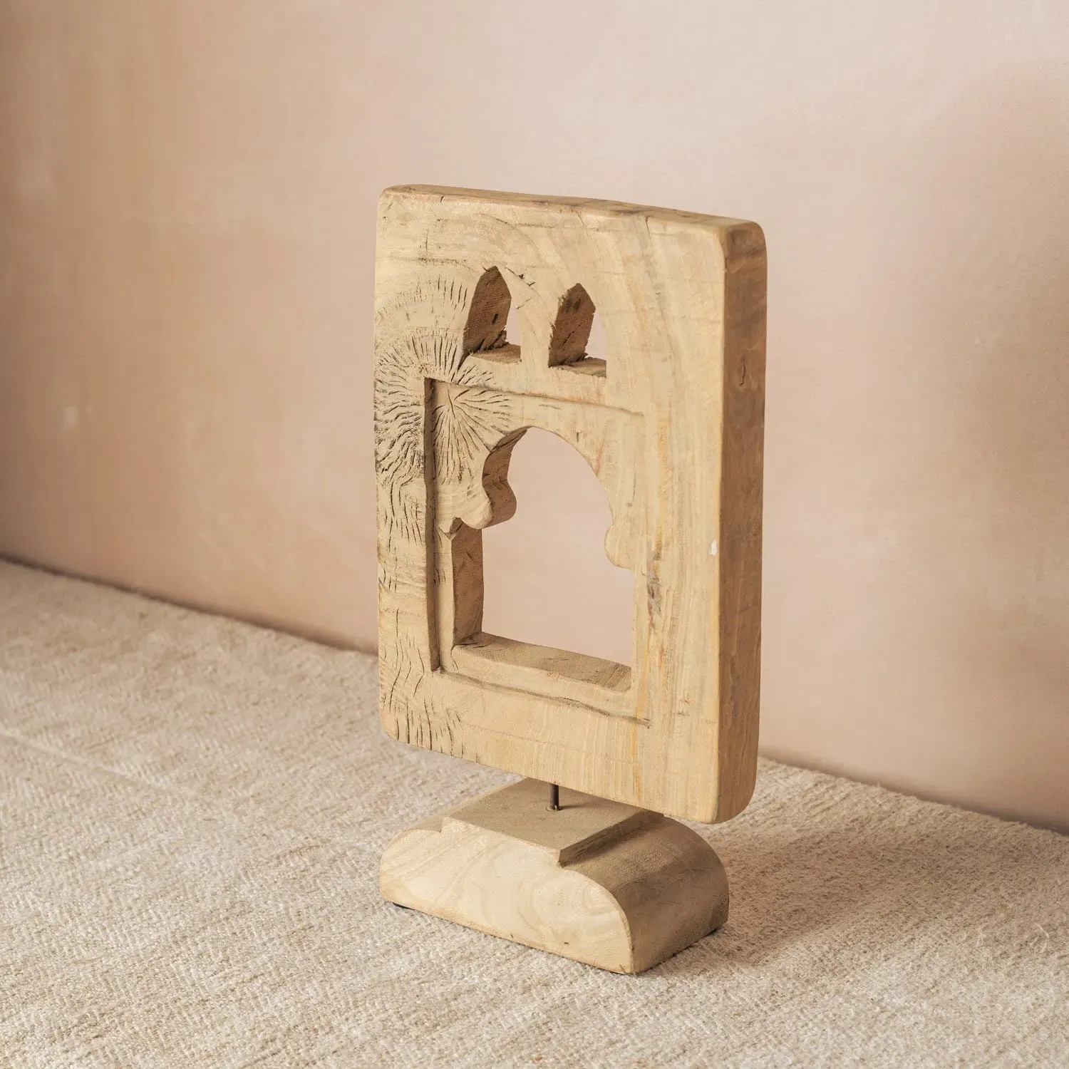 Vintage Carved Panel on Stand V - Wood