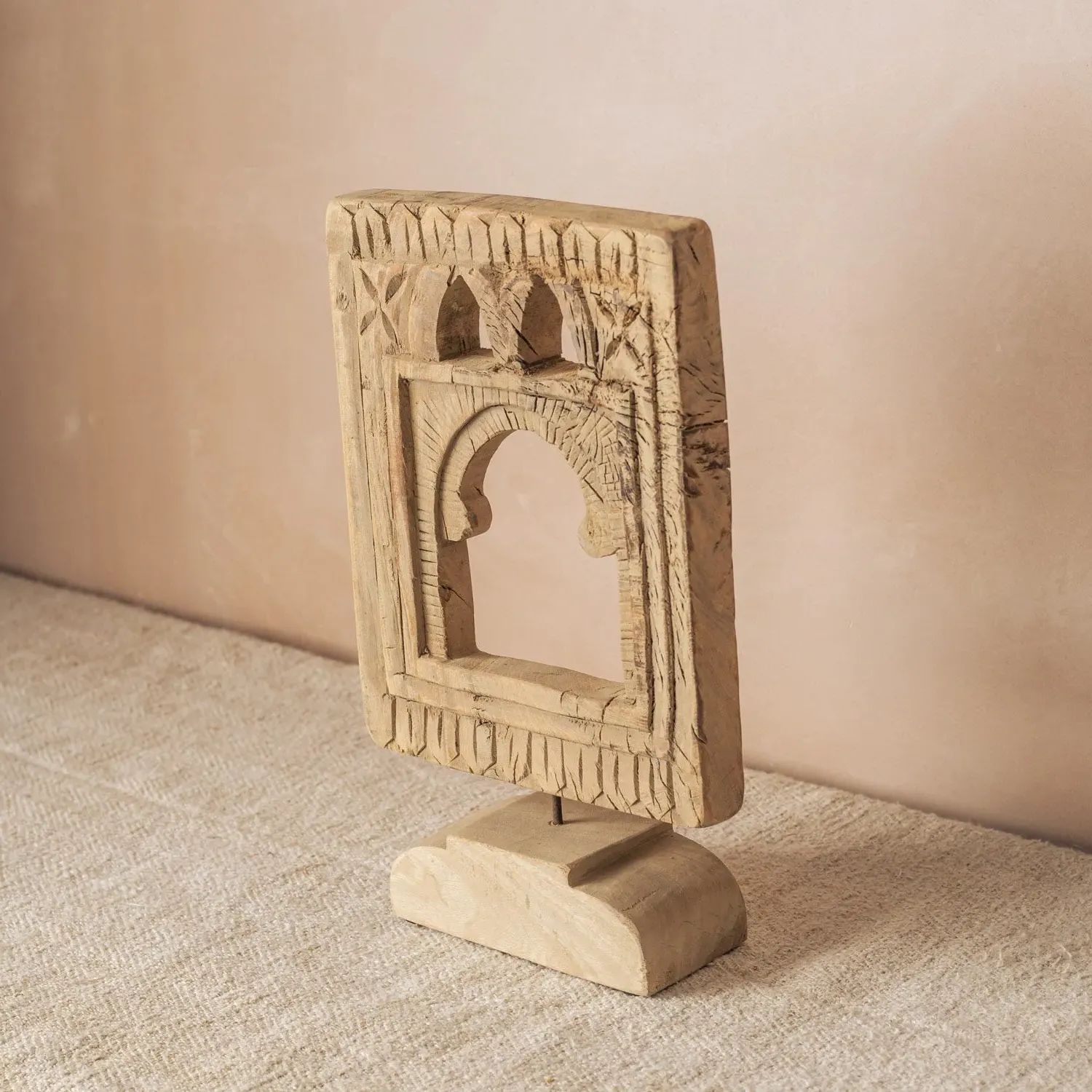 Vintage Carved Panel on Stand V - Wood