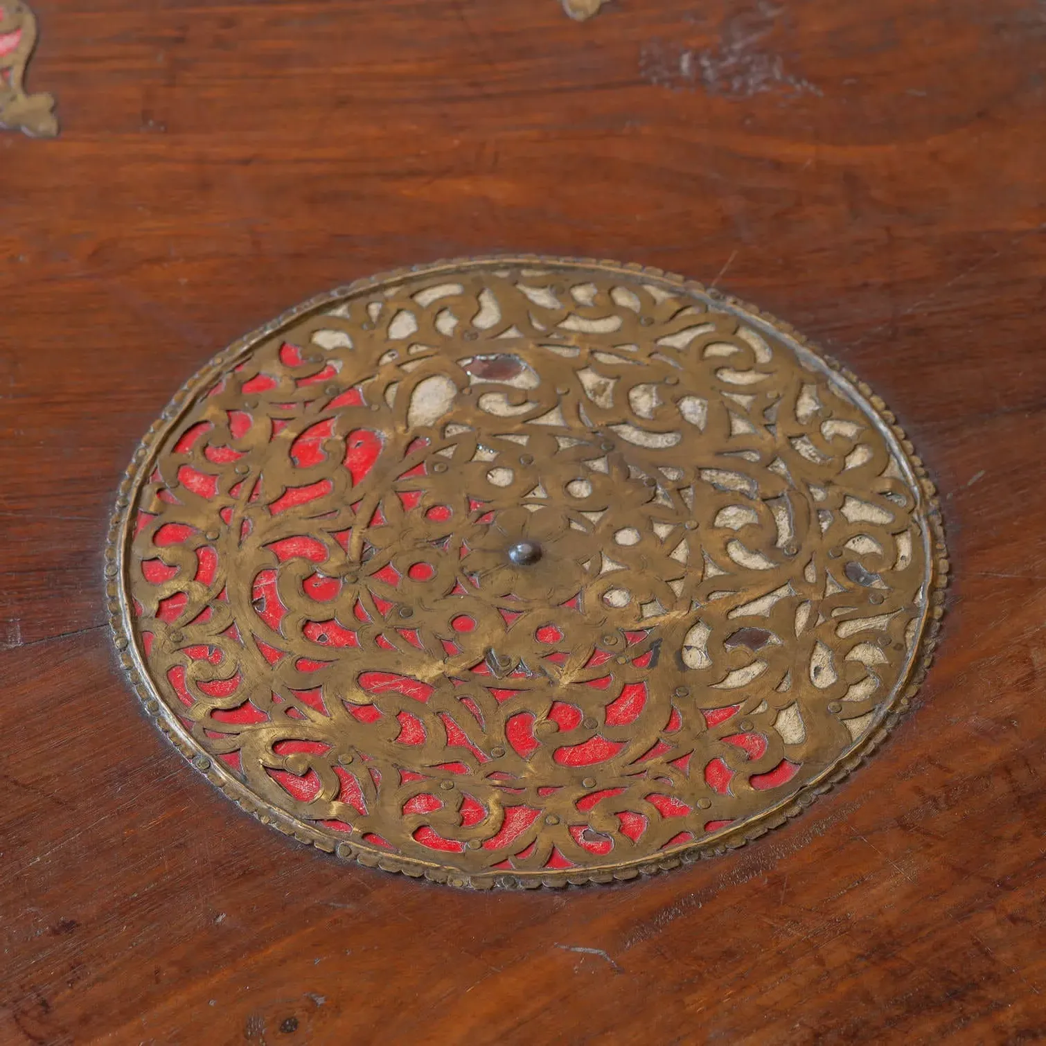 Vintage Dark Wooden Bajot Table IV - Dark Wood