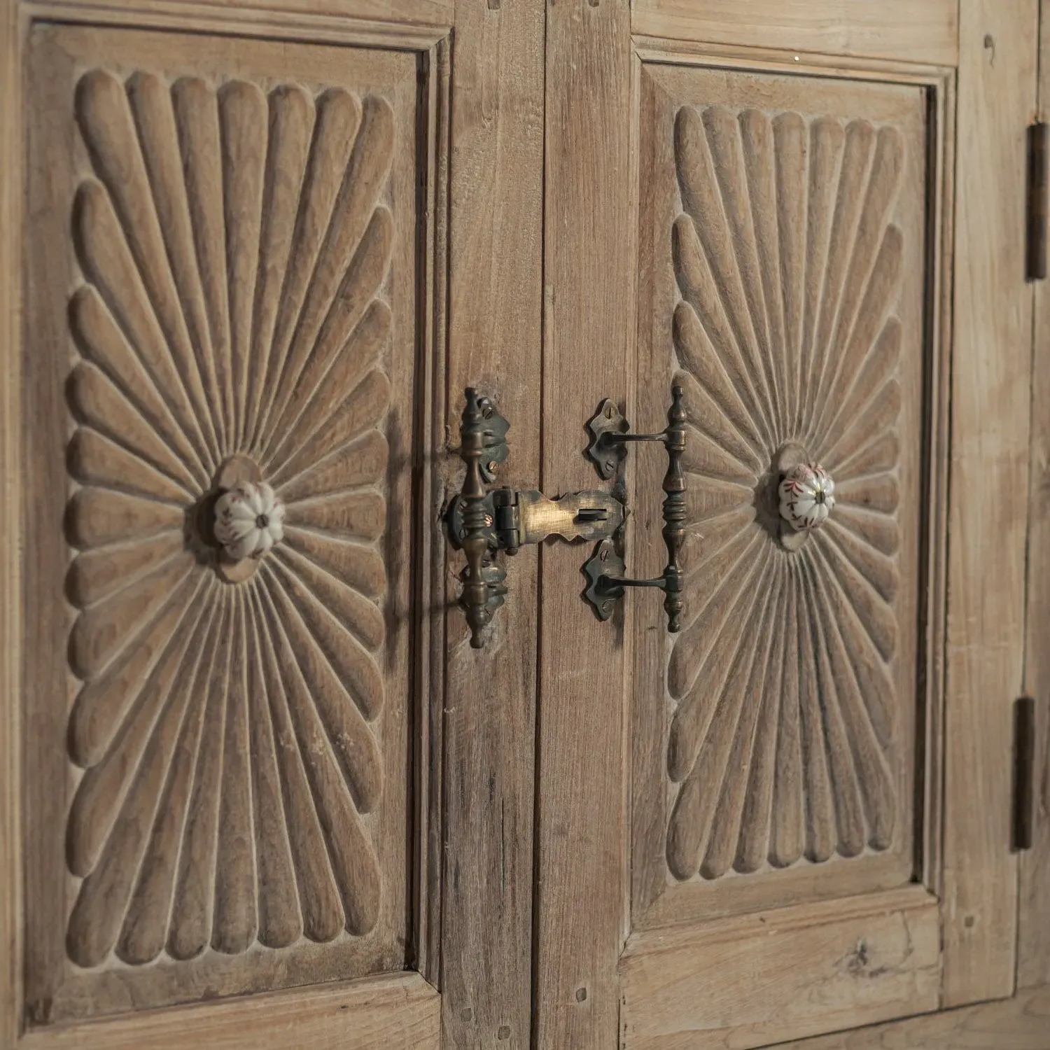 Vintage Large Almirah Cabinet - Teak Wood