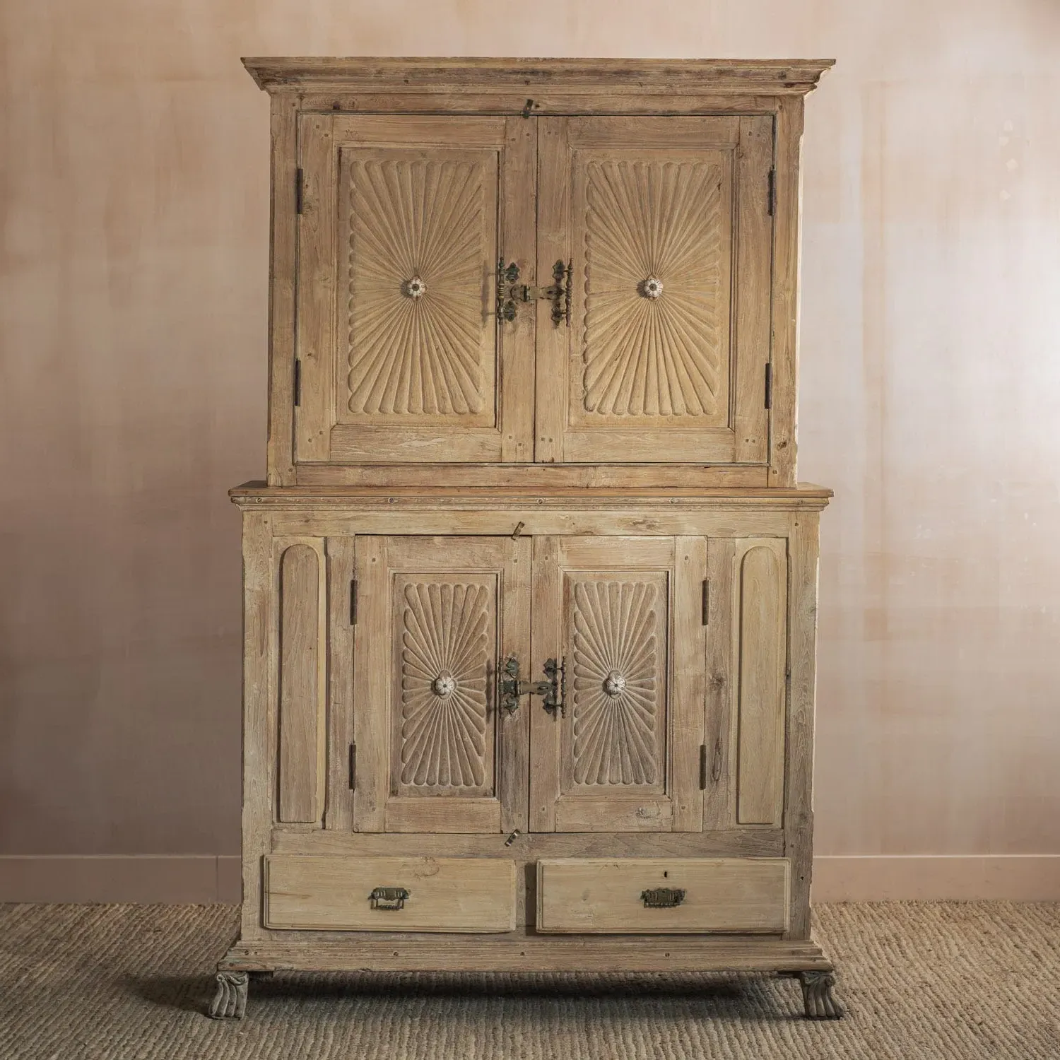 Vintage Large Almirah Cabinet - Teak Wood