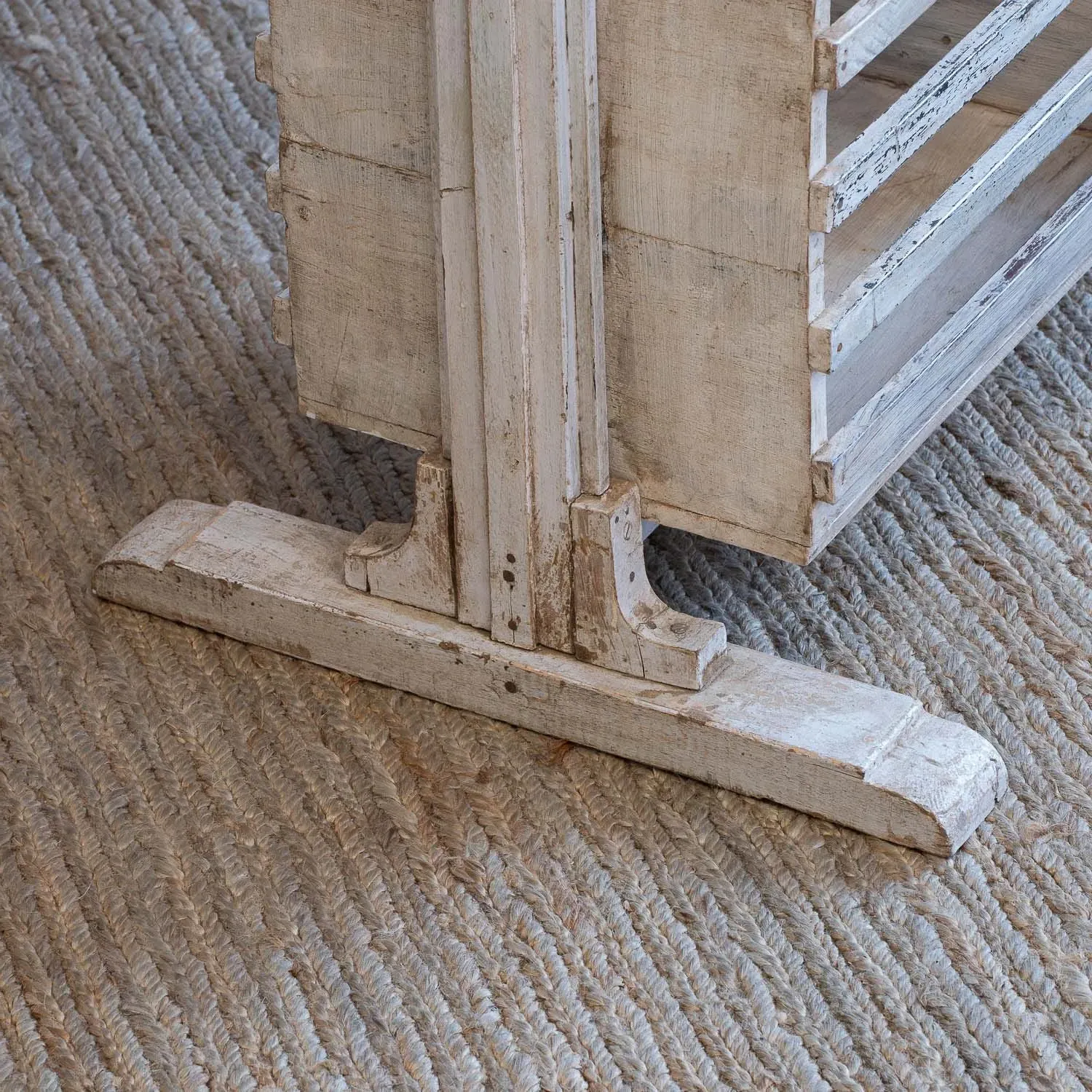 Vintage Natural Wooden Display Shelves - Teak Wood