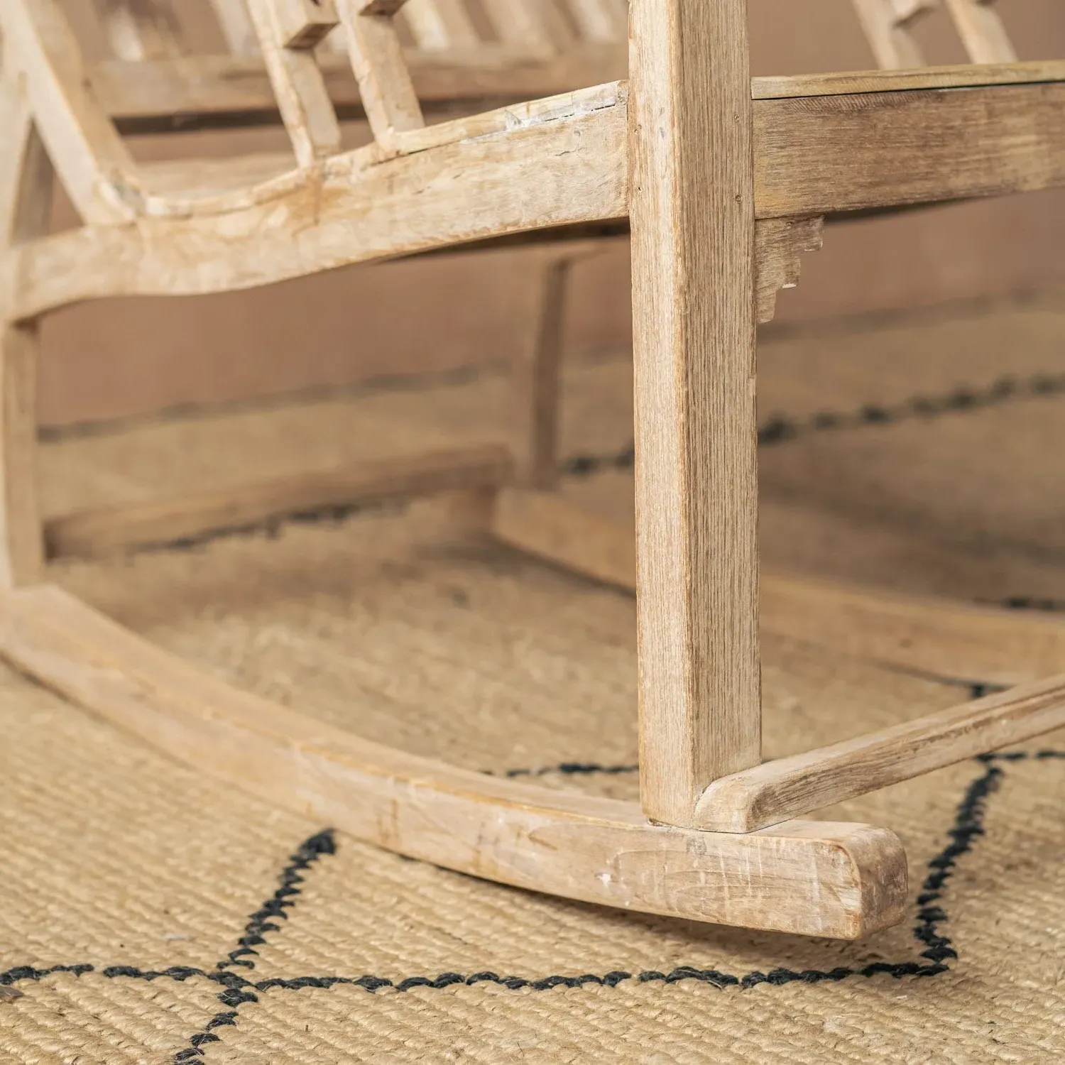 Vintage Rocking Chair - Light Wood, Teak