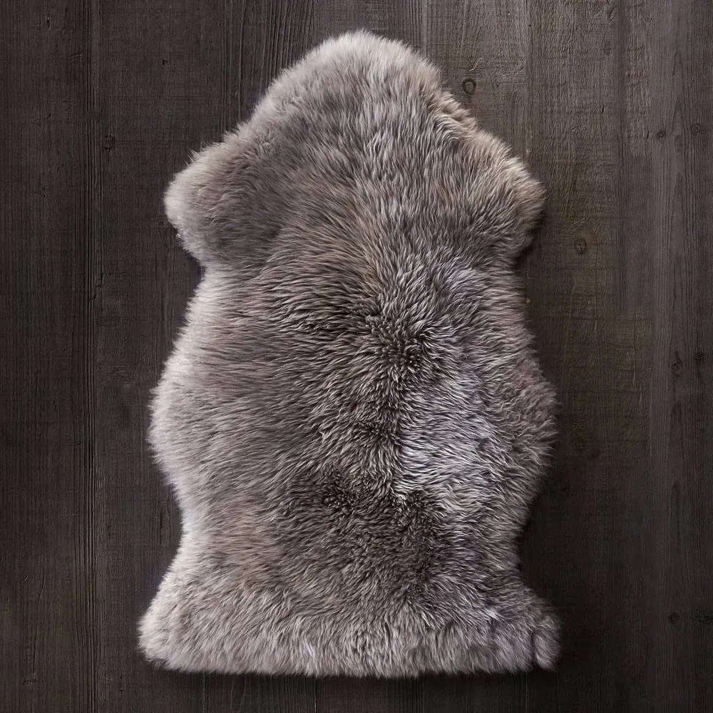 Vole Single Sheepskin Rug - Grey image