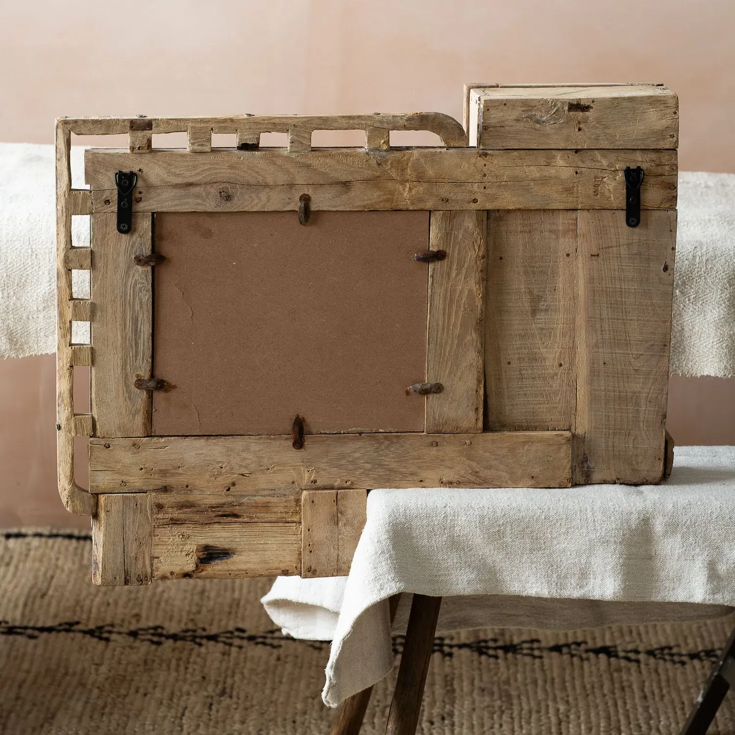 Wall Mirror Cabinet - Natural, Teak