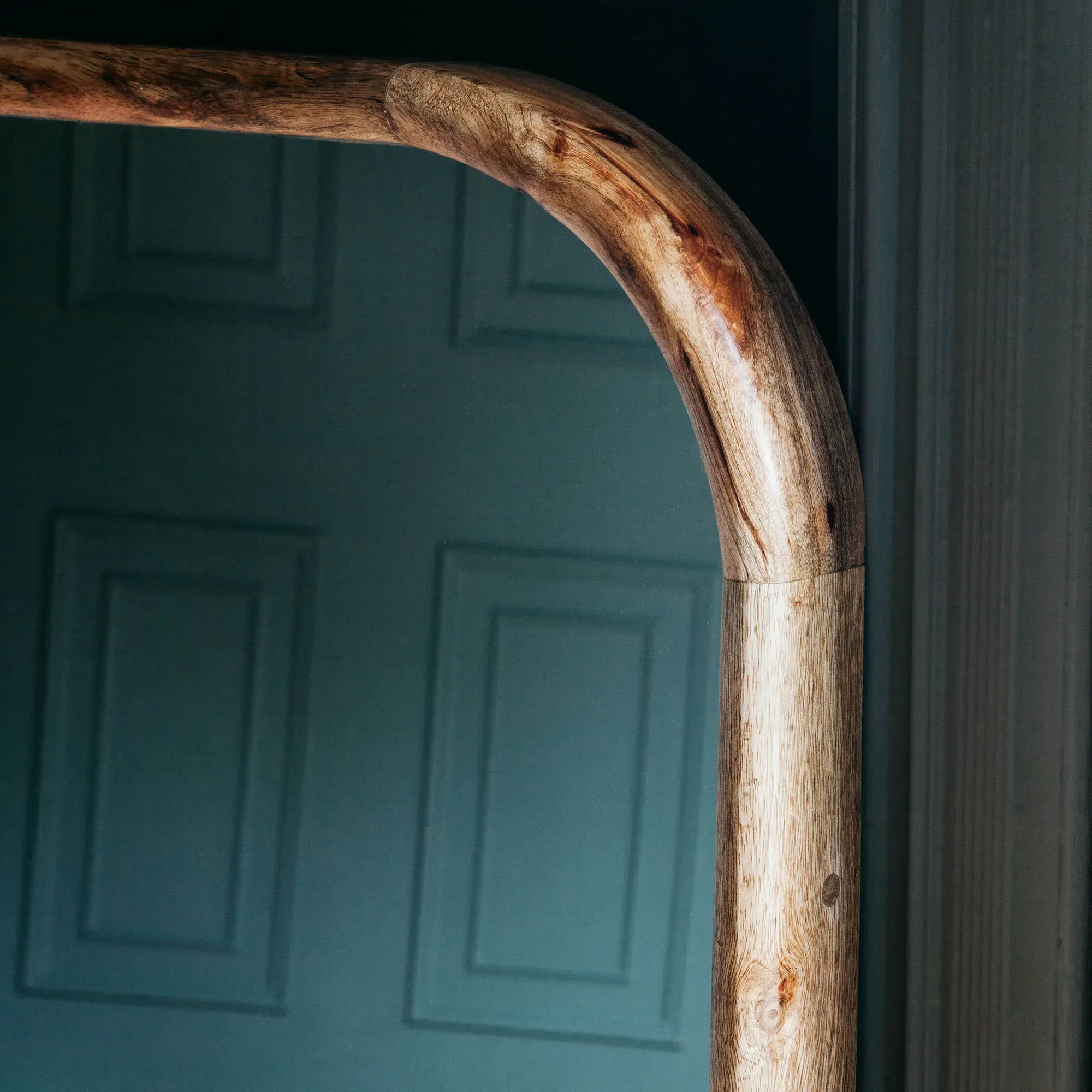 Walter Large Rectangular Mirror - Natural Wood