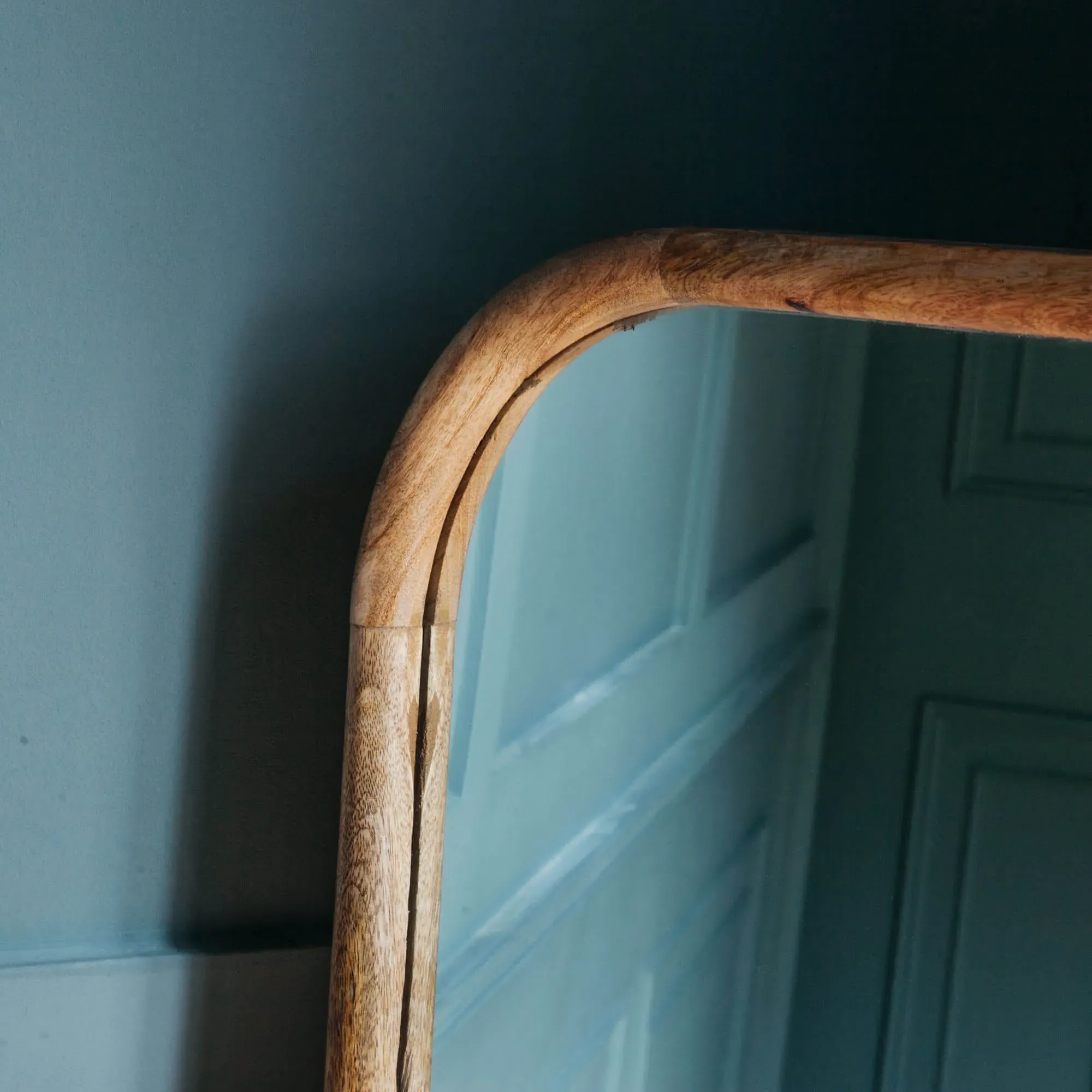 Walter Small Rectangular Mirror - Natural Wood