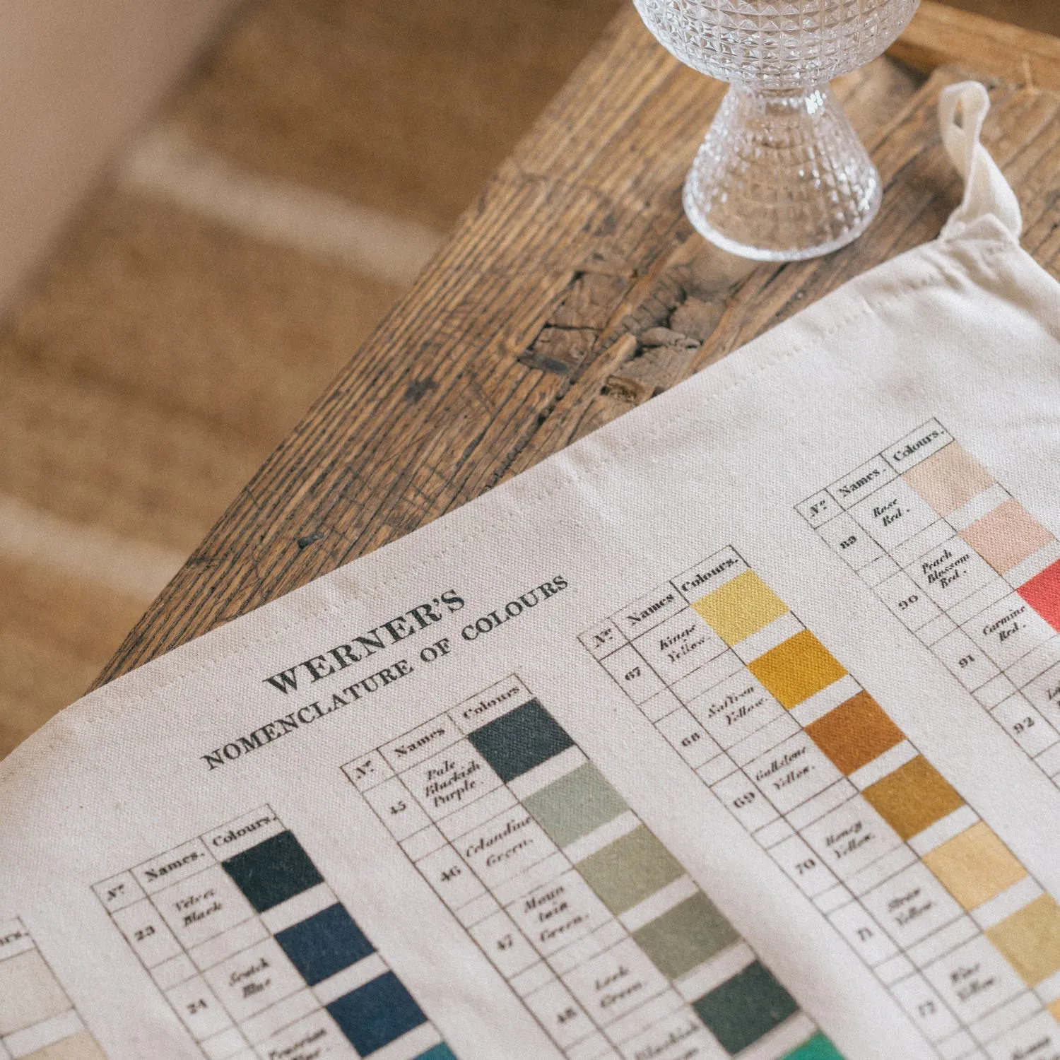Watercolour Swatchs Tea Towel - Organic Cotton