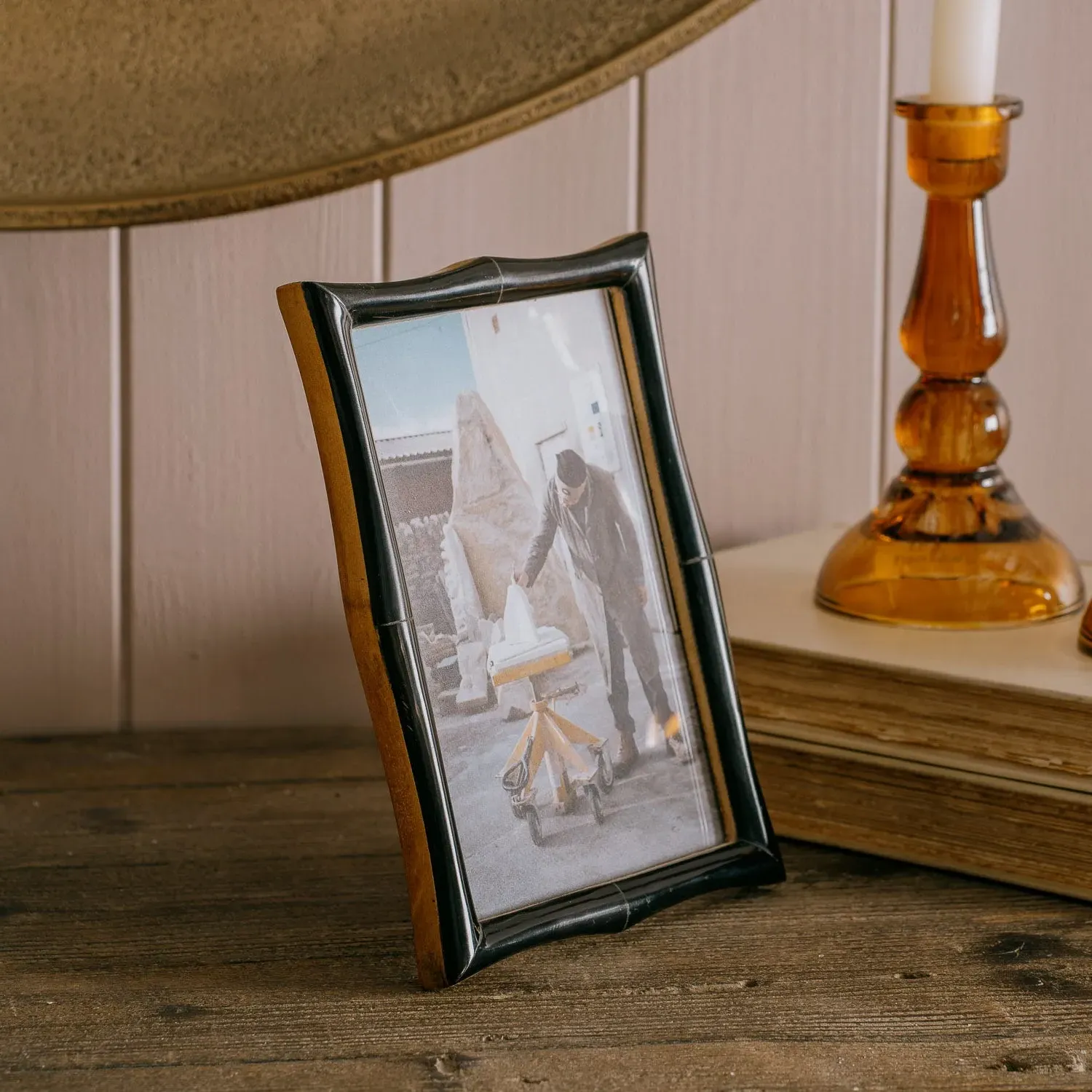 Wave Photo Frame - Black, Resin