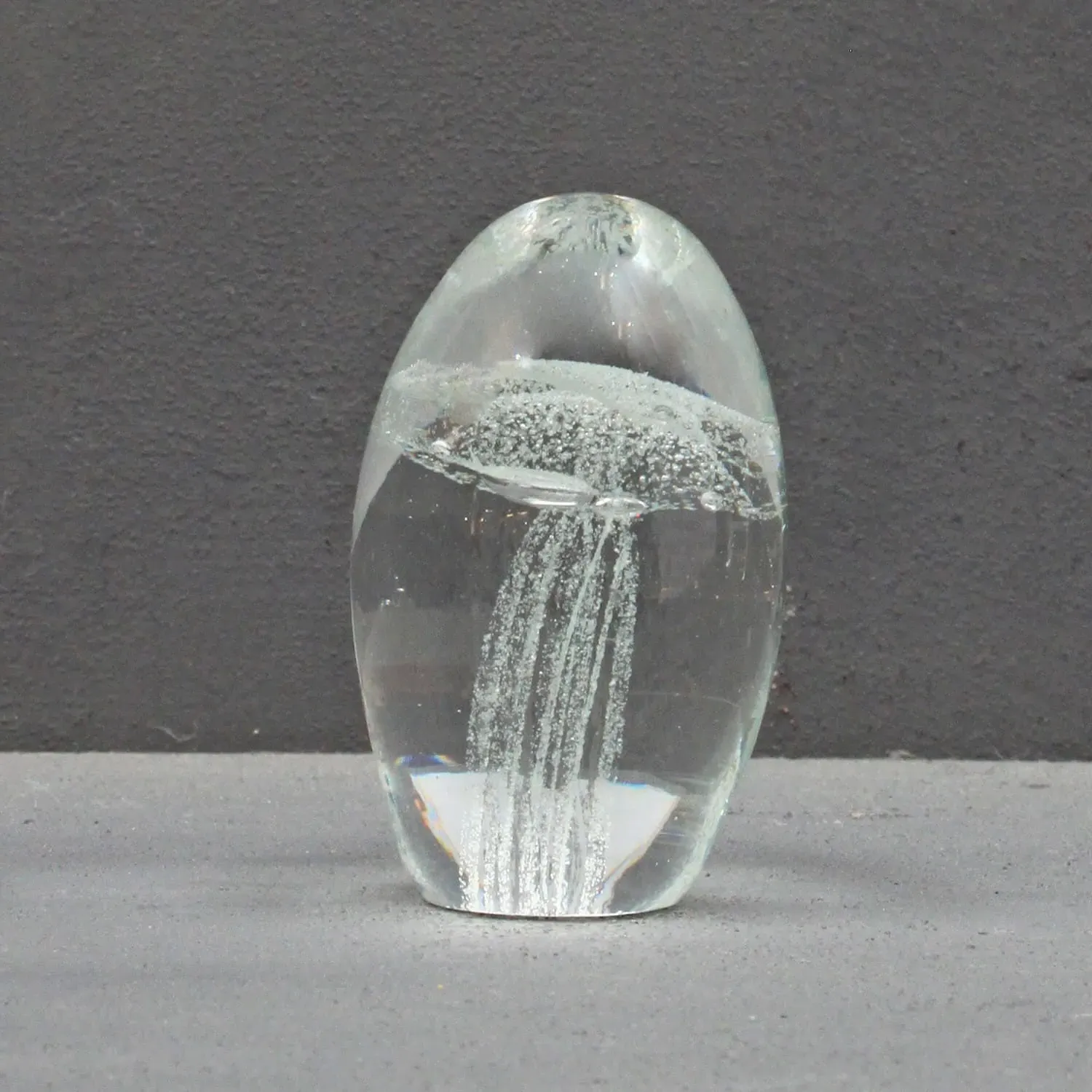 White Jellyfish Paperweight - Glass image
