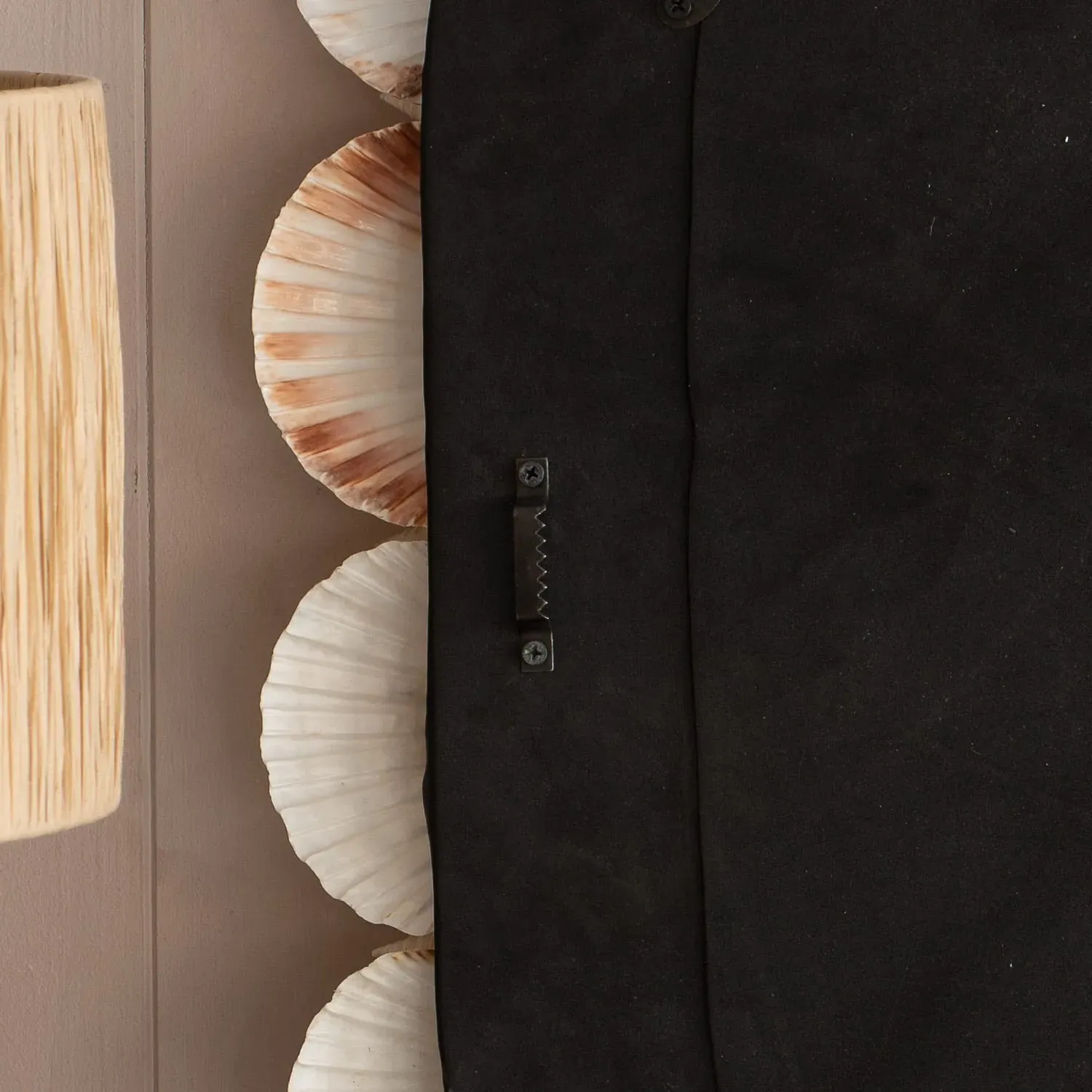 White Oval Shell Wall Mirror