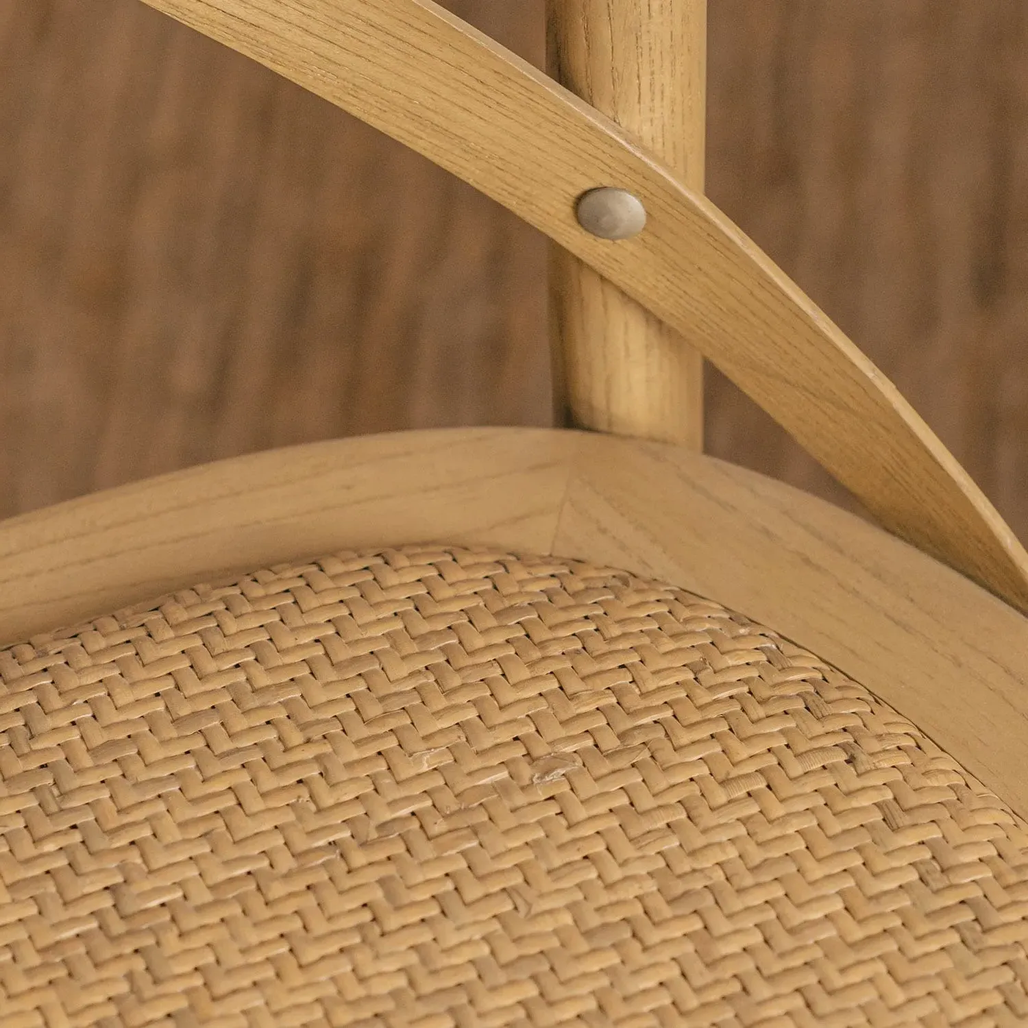 Winslet Cross Back Dining Chair - Natural, Ash Wood