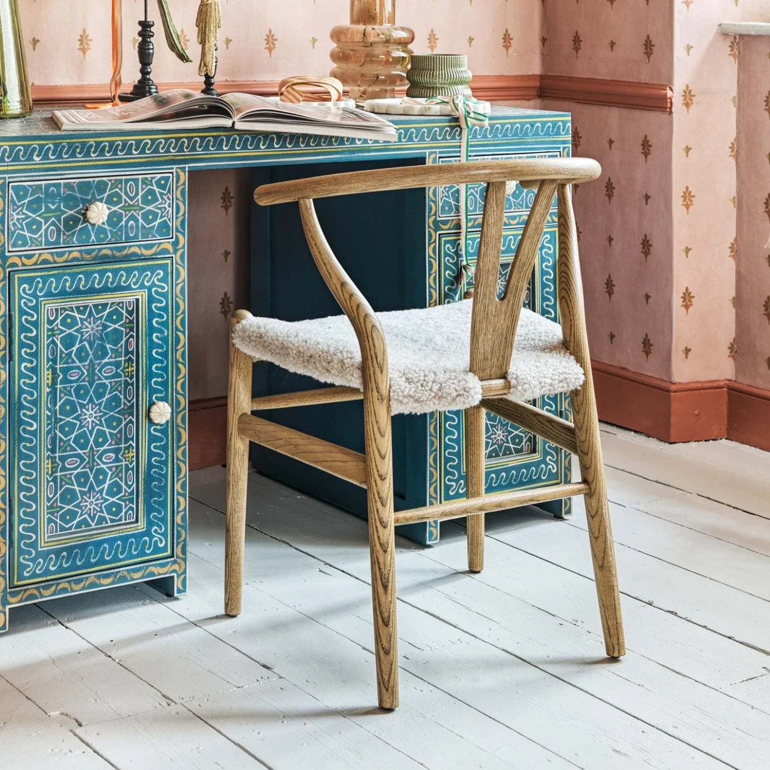 Wishbone Chair - Natural, Wool