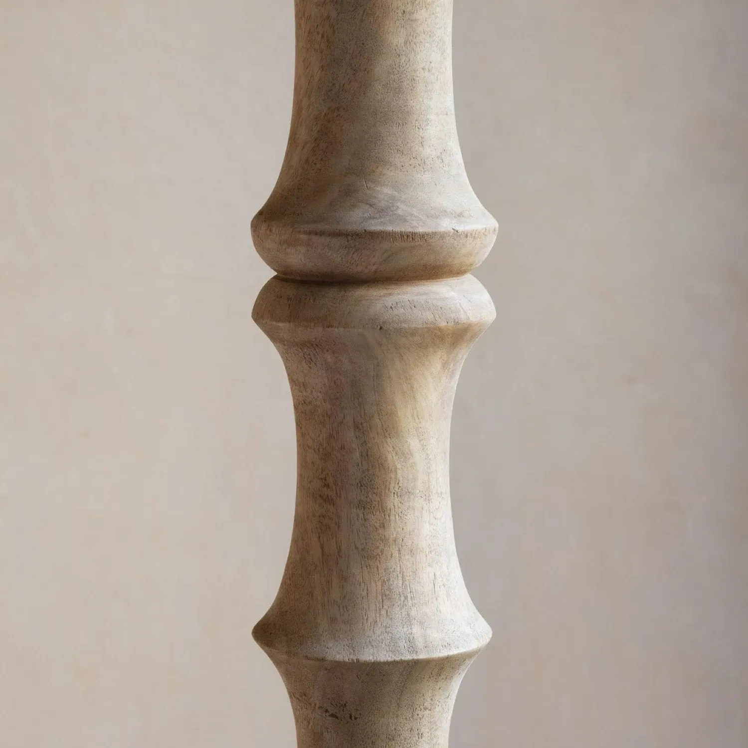 Wooden Floor Lamp - Mango Wood
