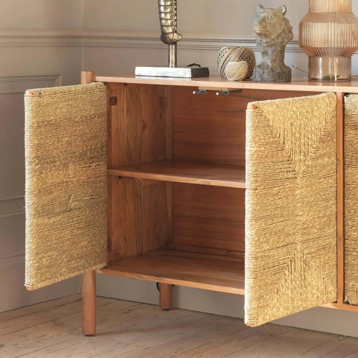 Wrenley Sideboard - Acacia Wood