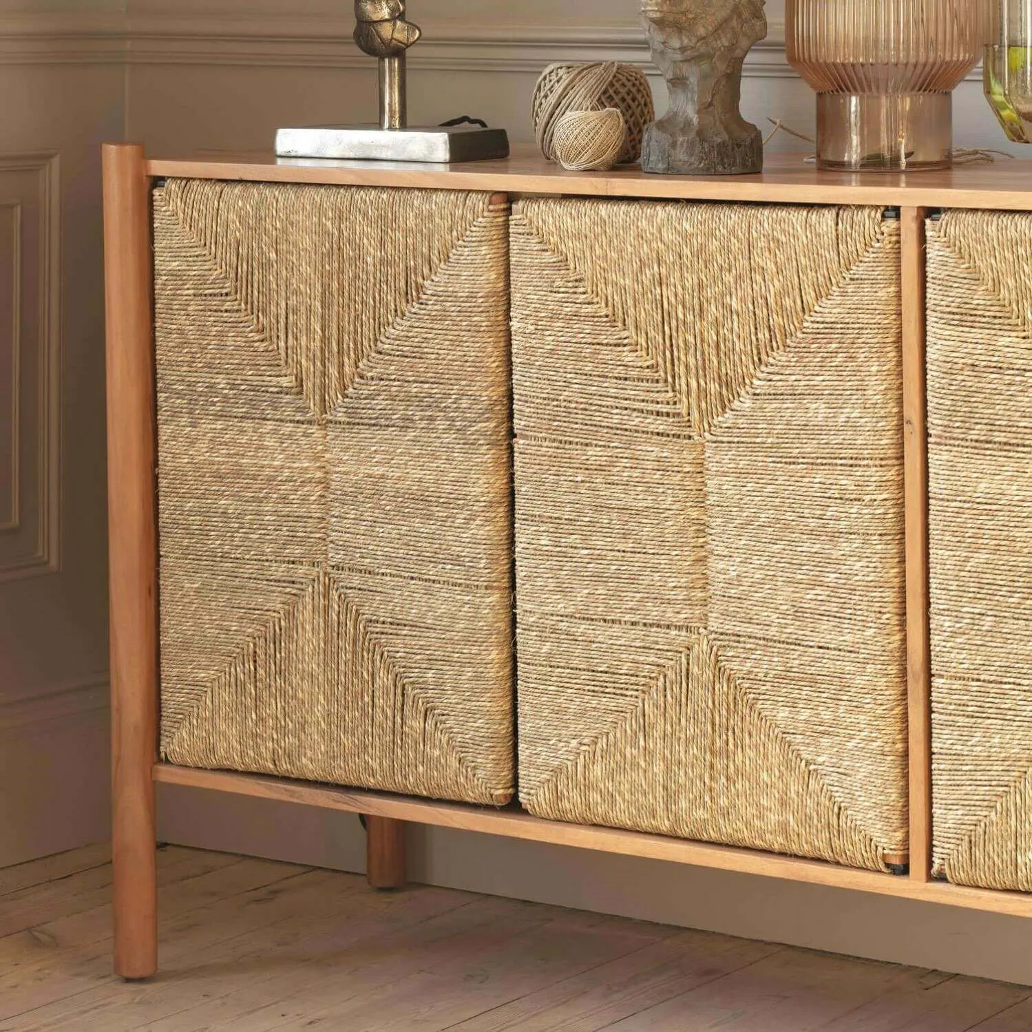 Wrenley Sideboard - Acacia Wood