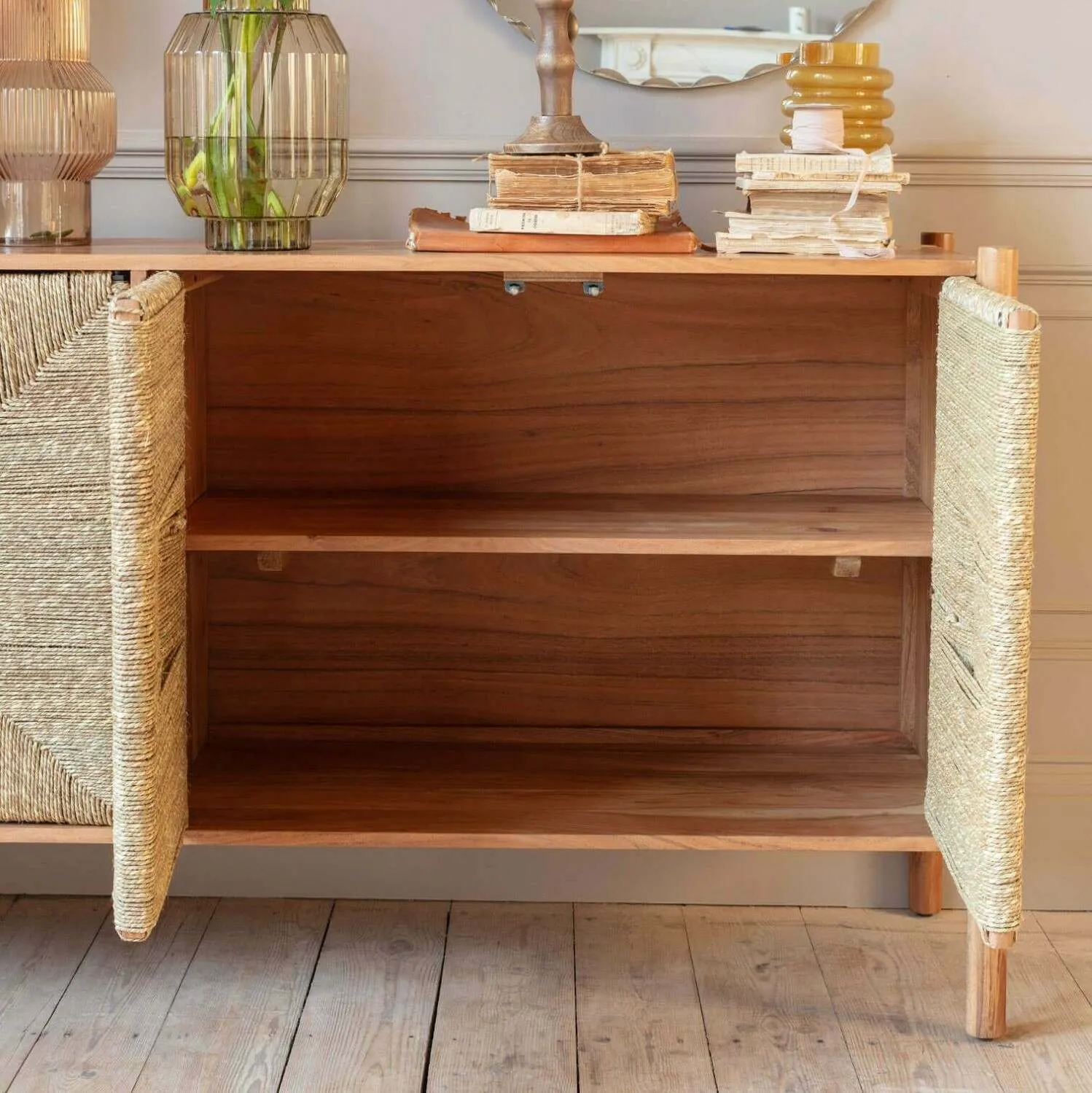 Wrenley Sideboard - Acacia Wood