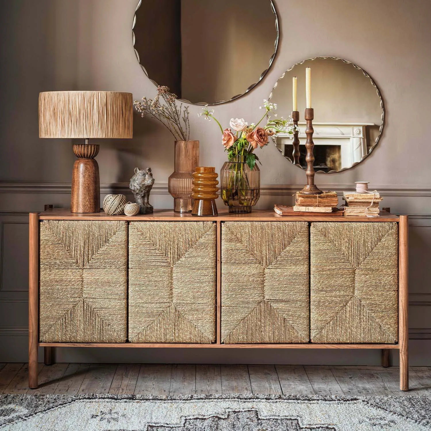 Wrenley Sideboard - Acacia Wood