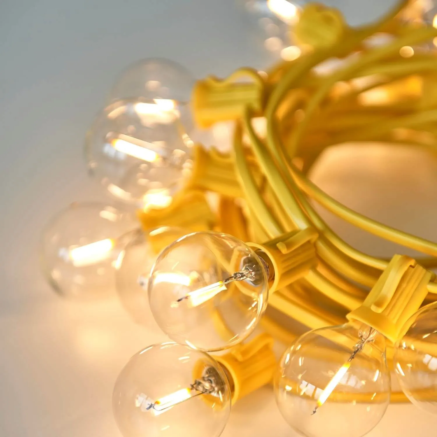 Yellow Festoon Lights - Metal, Acrylic image