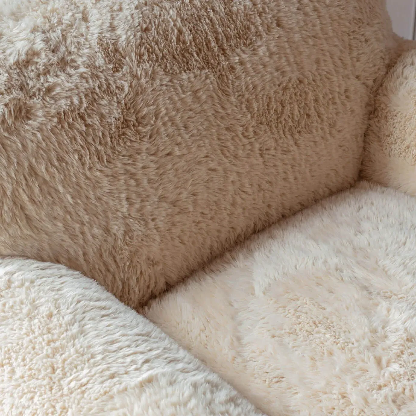 Yeti Armchair - Taupe, Faux Fur