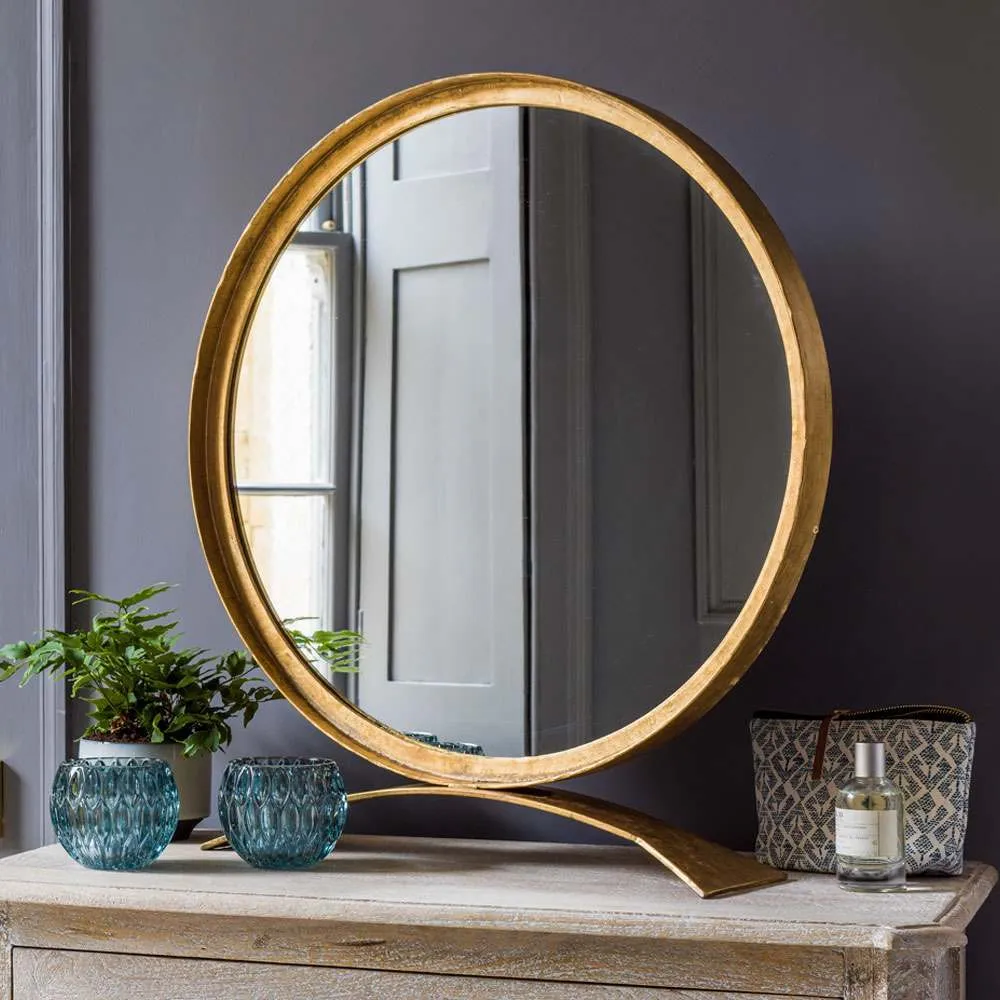 Zander Large Table Mirror - Gold