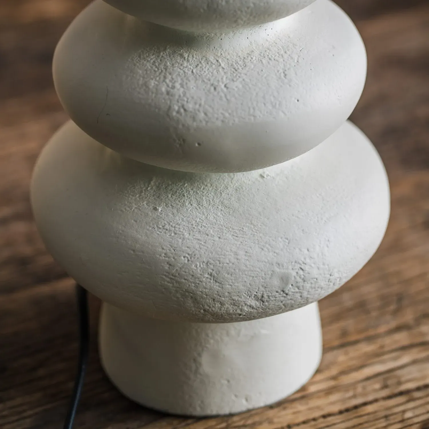 Zyla Large Table Lamp - White, Metal