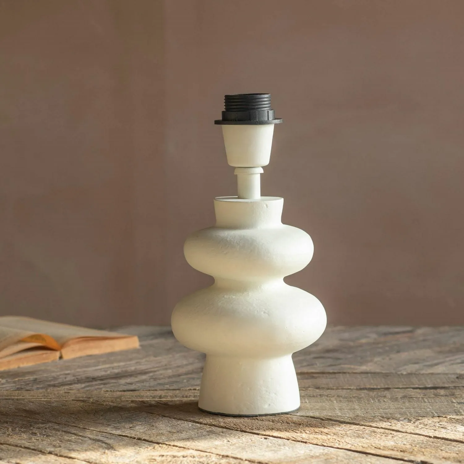 Zyla Table Lamp - White, Metal