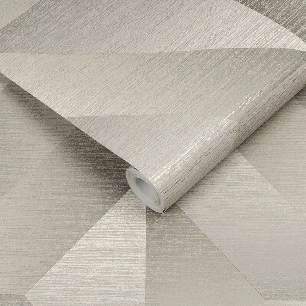 Atelier Geo Geometric Wallpaper - Stone