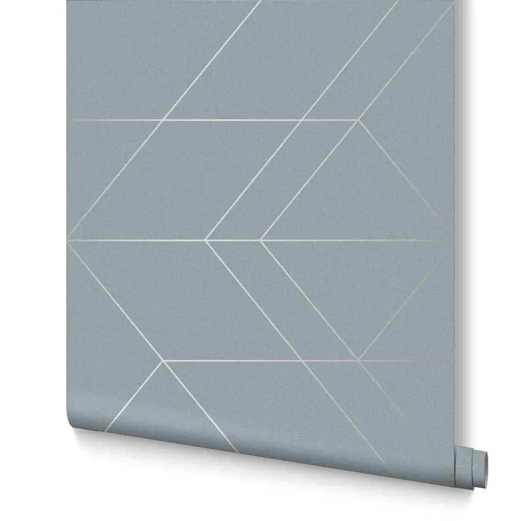 Balance Deep Sky Geometric Wallpaper - Blue