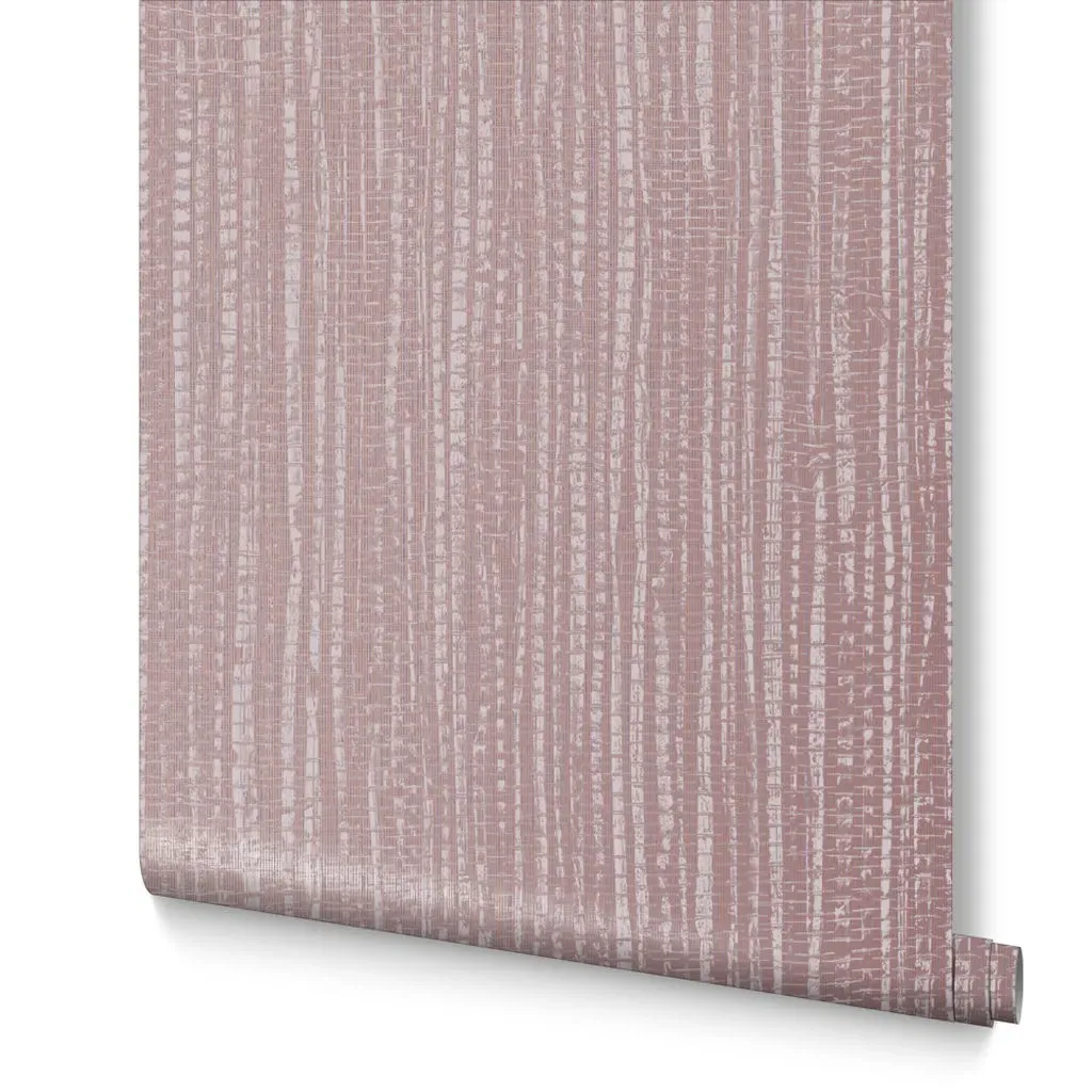 Bamboo Texture Wallpaper - Pink