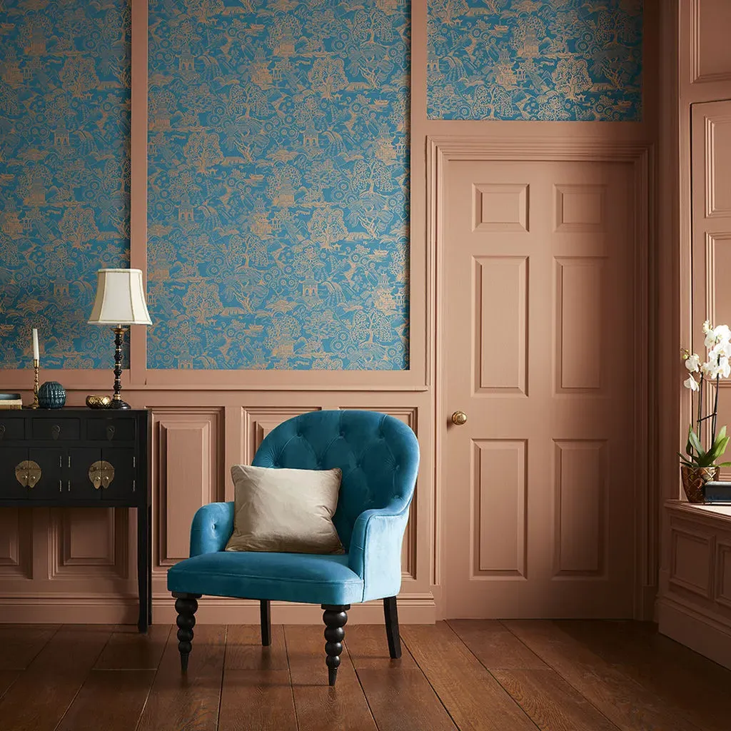 Basuto Oriental Wallpaper - Teal