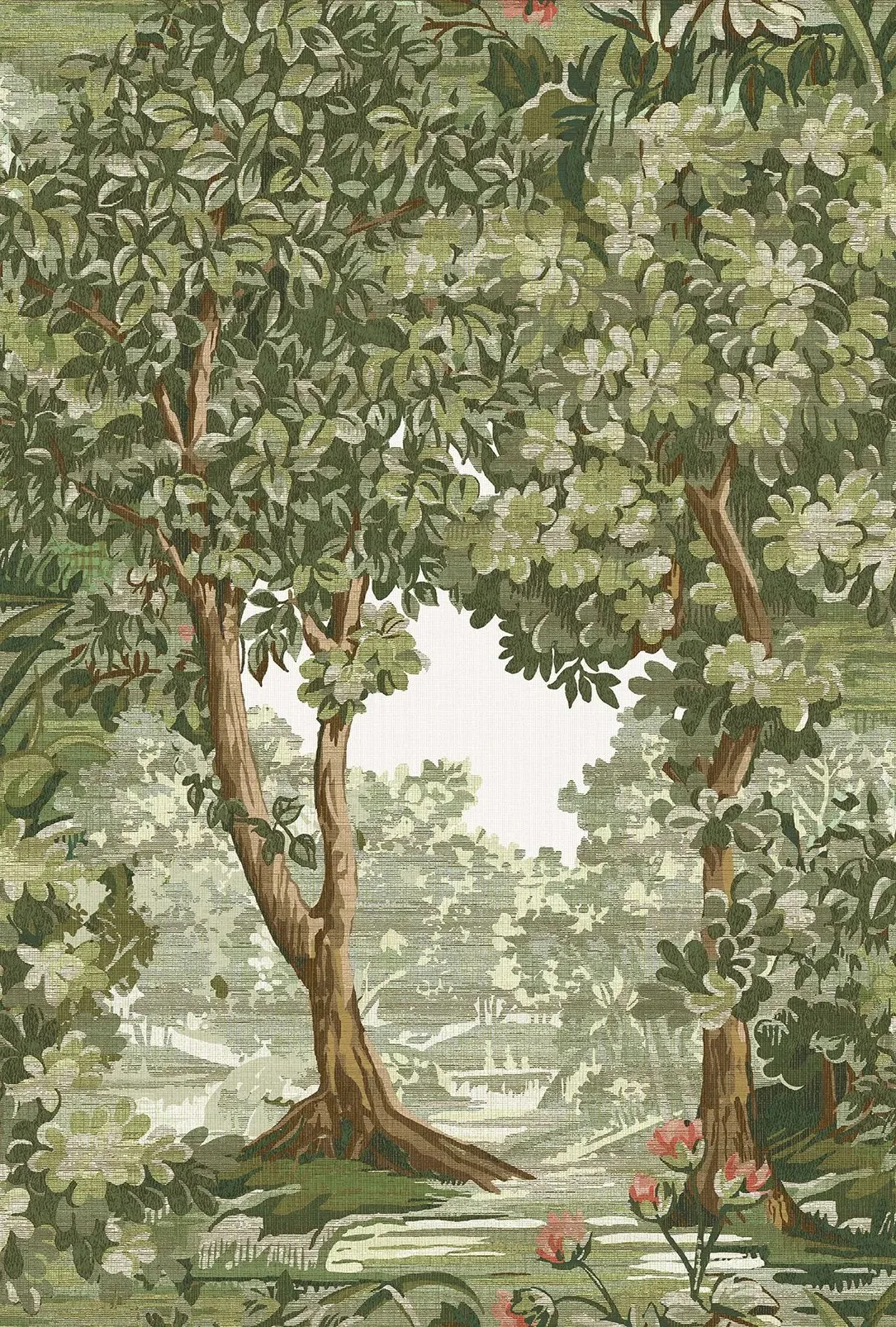 Bodenham Spring Sage Wallpaper - Green