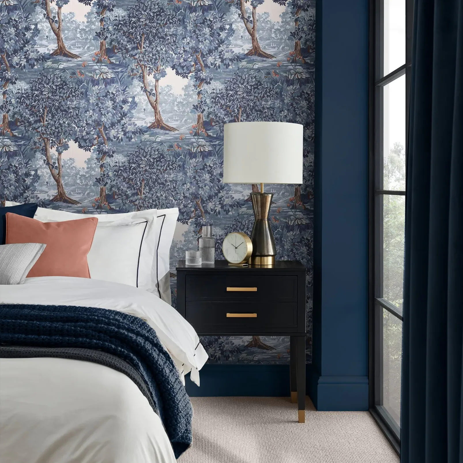 Bodenham Twilight Wallpaper - Blue