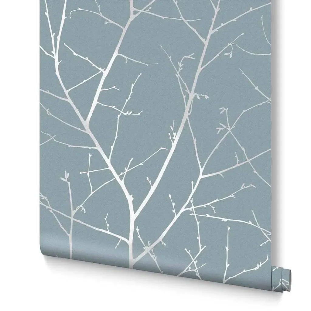 Boreas Breathe Tree Wallpaper - Blue image