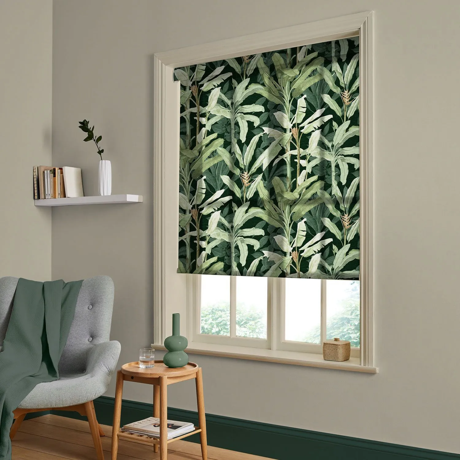 Borneo Emerald Made to Measure Roller Blind - Green