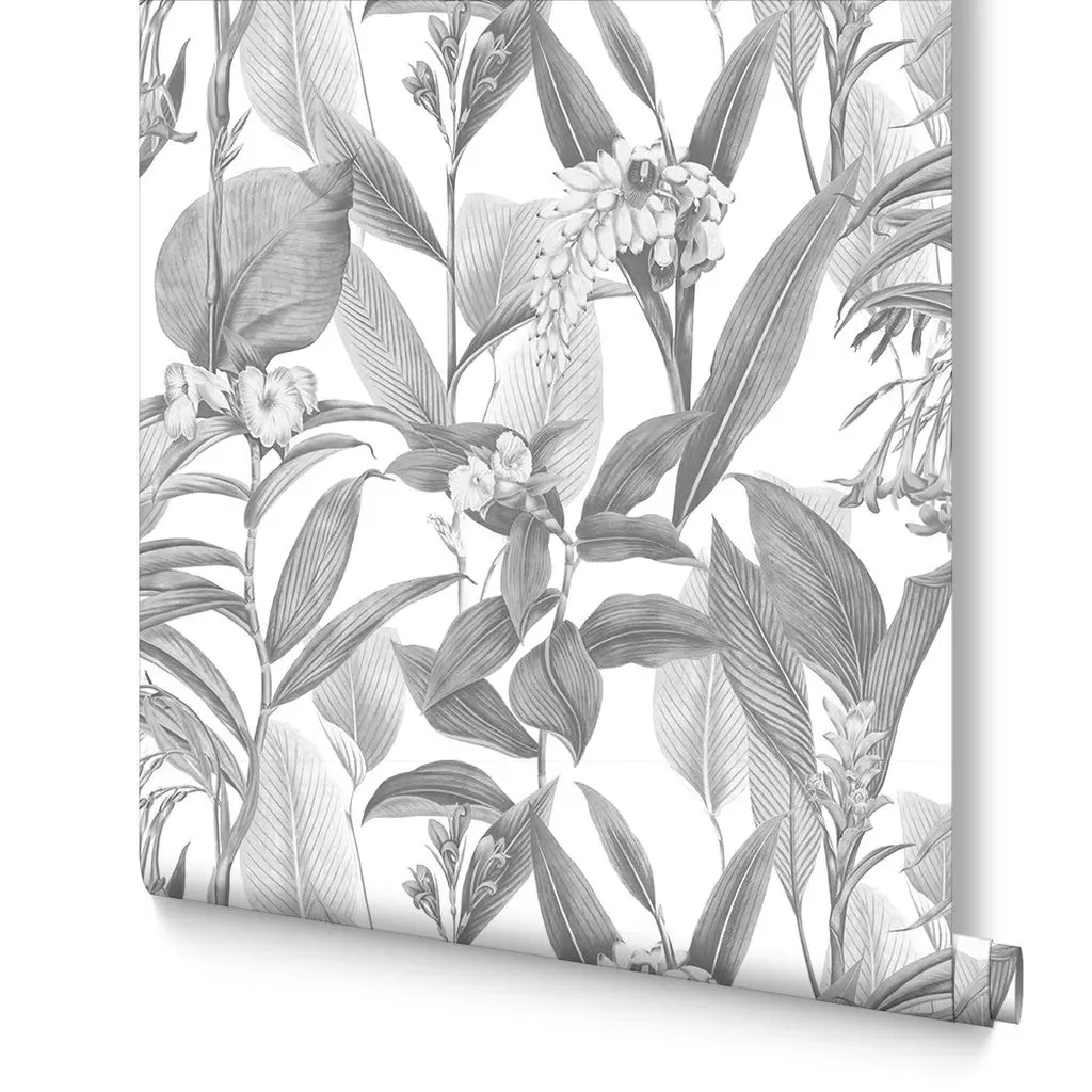 Botanical Shadow Wallpaper - White