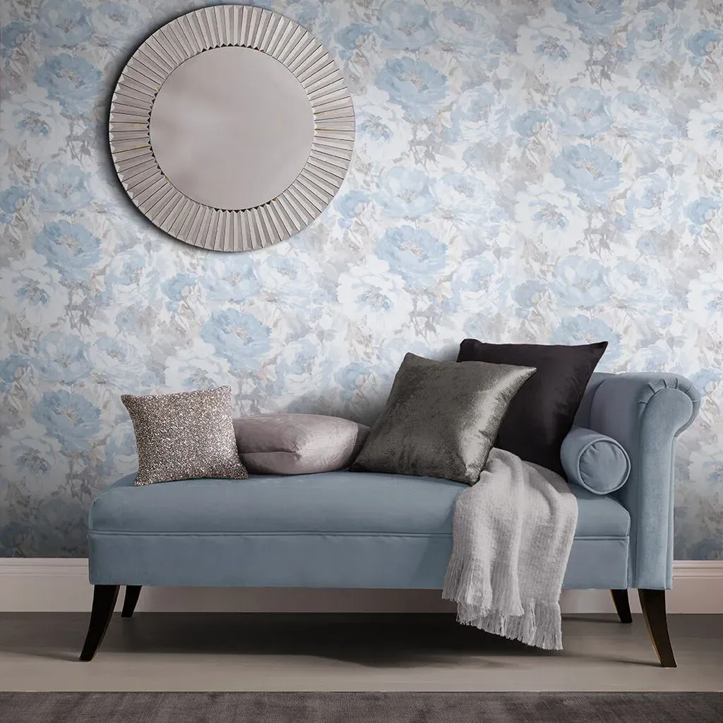 Chelsea Sky Floral Wallpaper - Blue