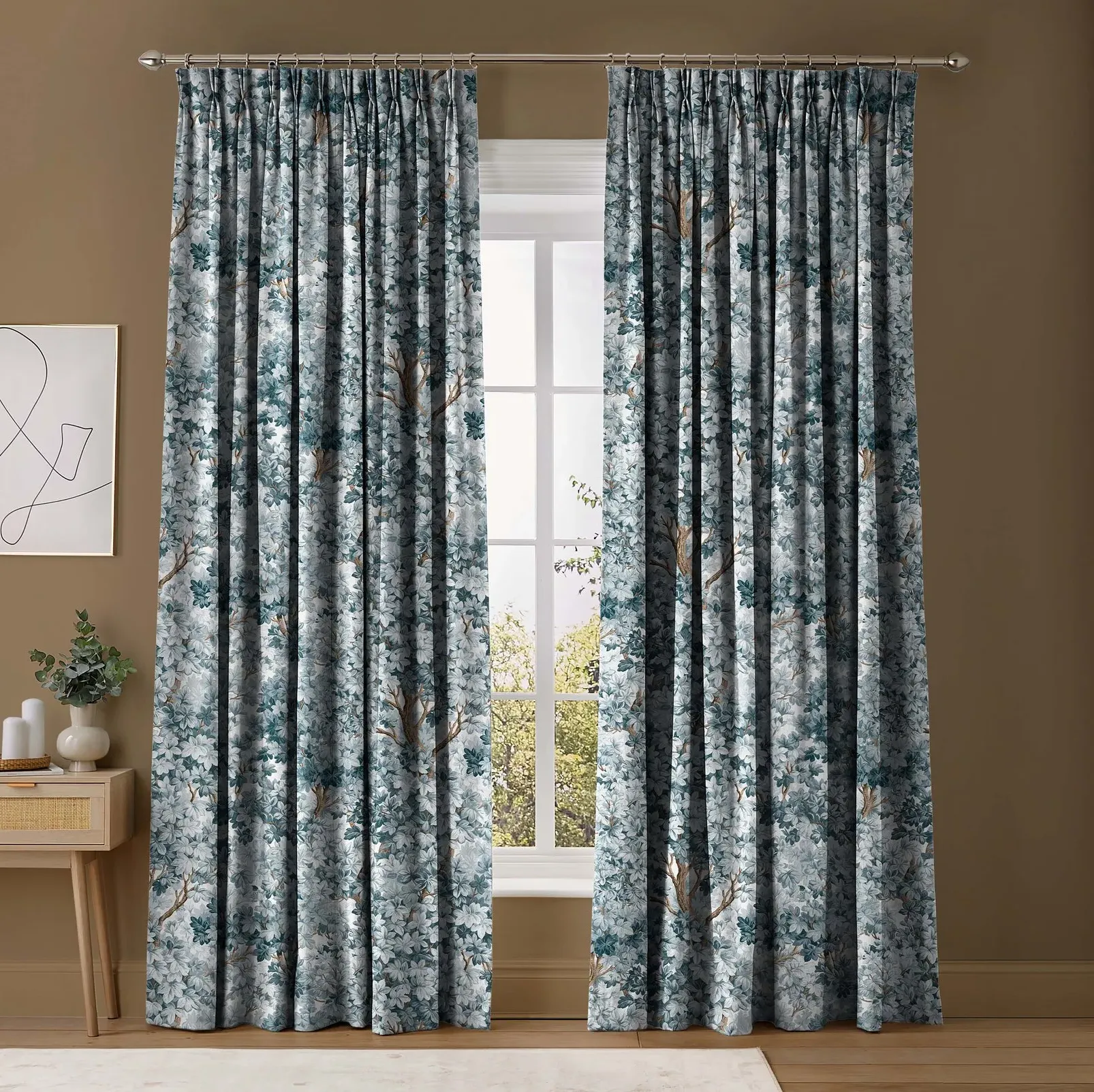 Coppice Made To Measure Curtains - Blue