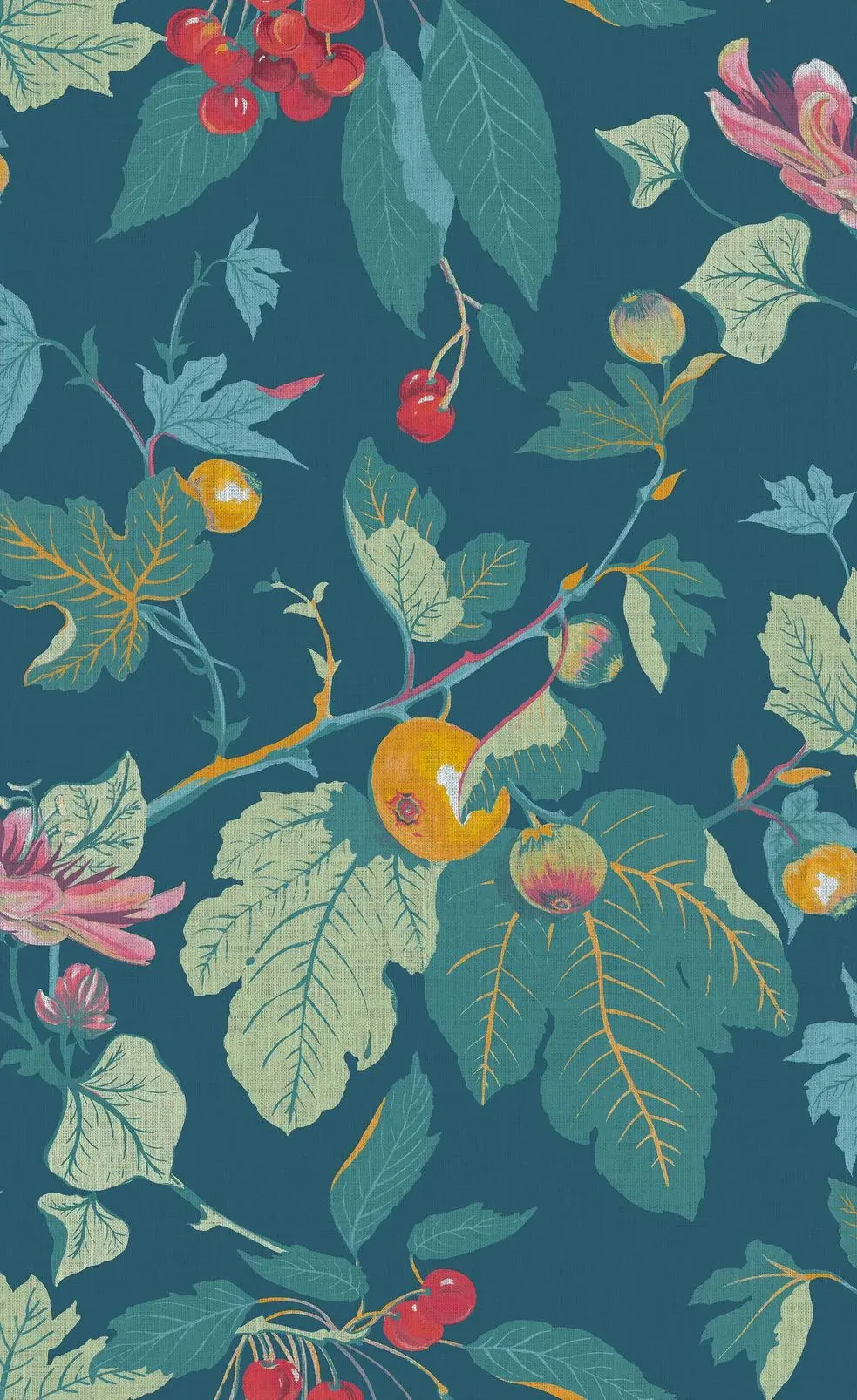 Craftwork Trail Wallpaper - Navy