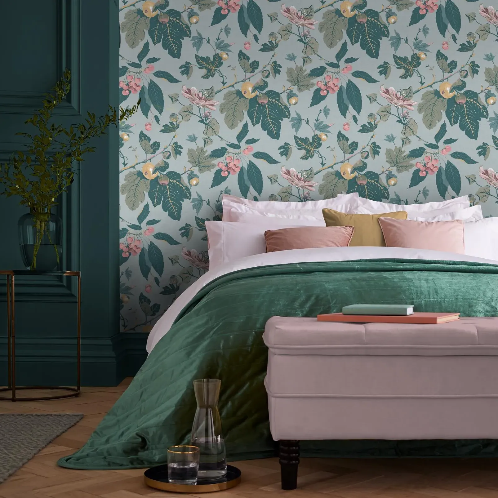 Craftwork Trail Wallpaper - Sky Blue