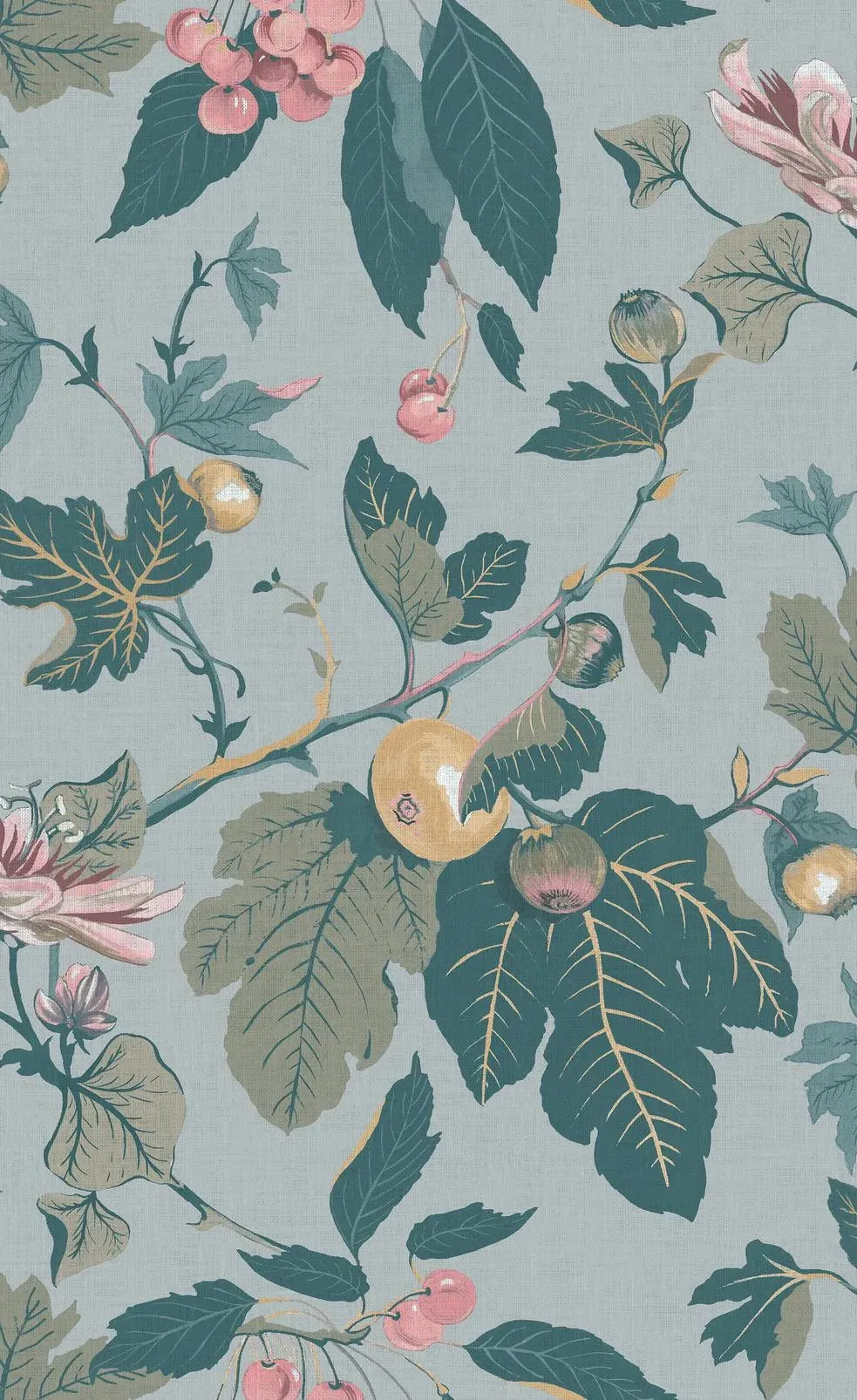 Craftwork Trail Wallpaper - Sky Blue