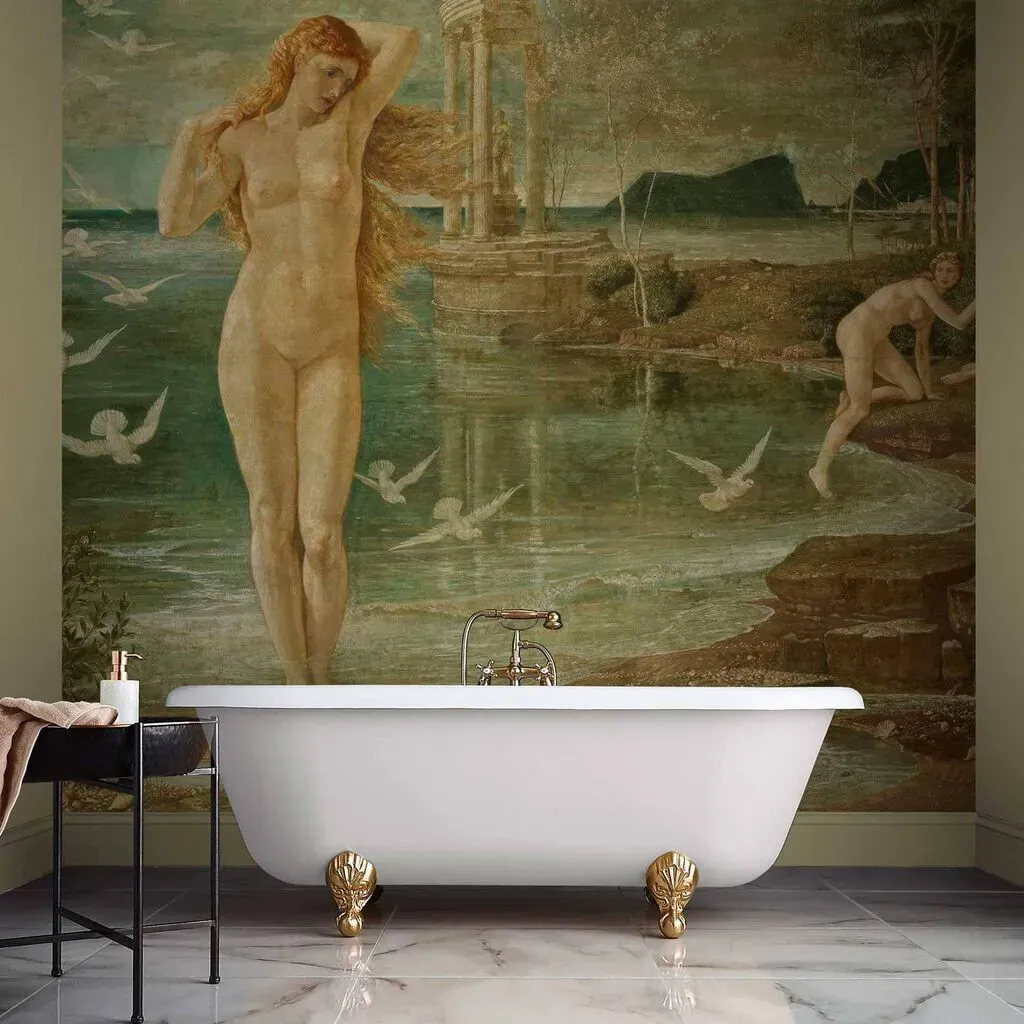 graham-brown-crane-the-renaissance-of-venus-bespoke-mural-made-to-measure-wall-murals-by-graham-brow image