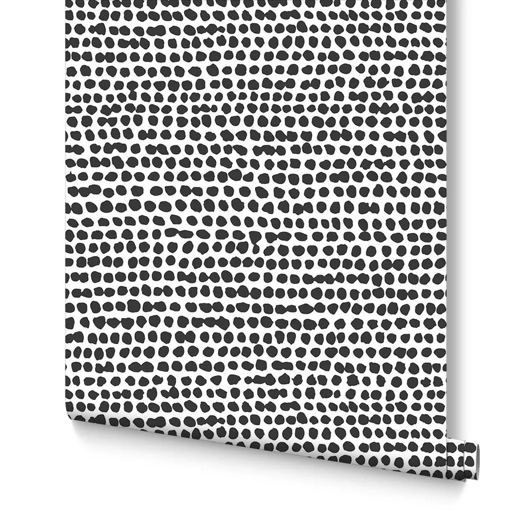 Dots Abstract Wallpaper - Black, White