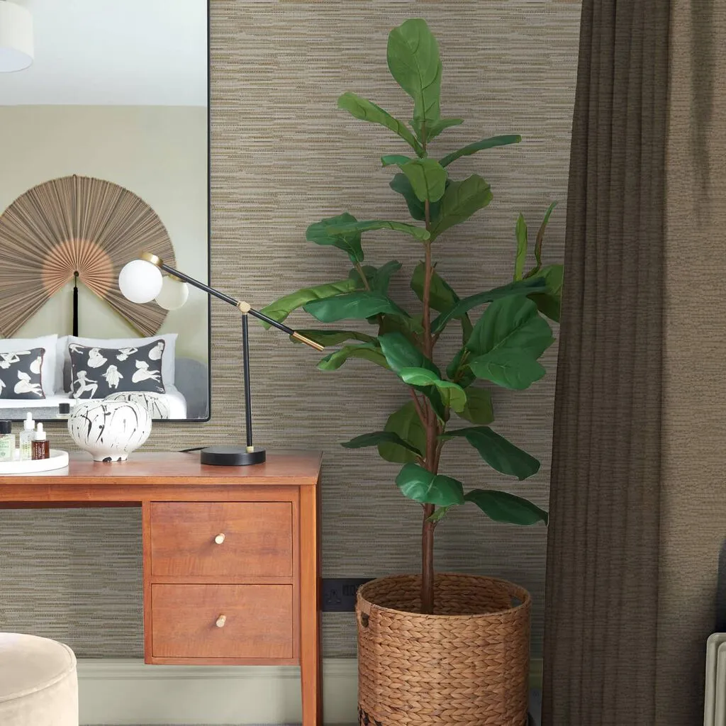 Empress Grasscloth Texture Wallpaper - Grey