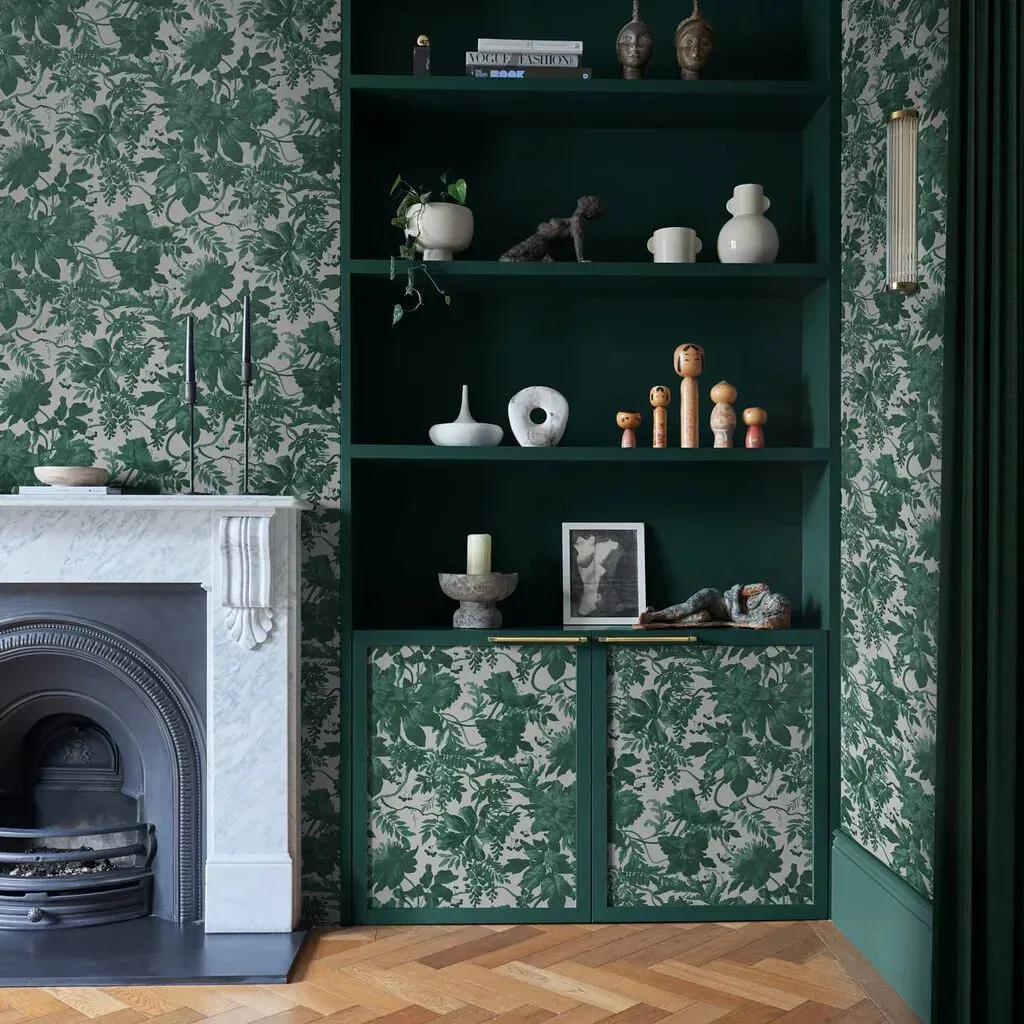 graham-brown-enzia-green-wallpaper-green-plain-wallpaper-we-are-carbon-neutral image